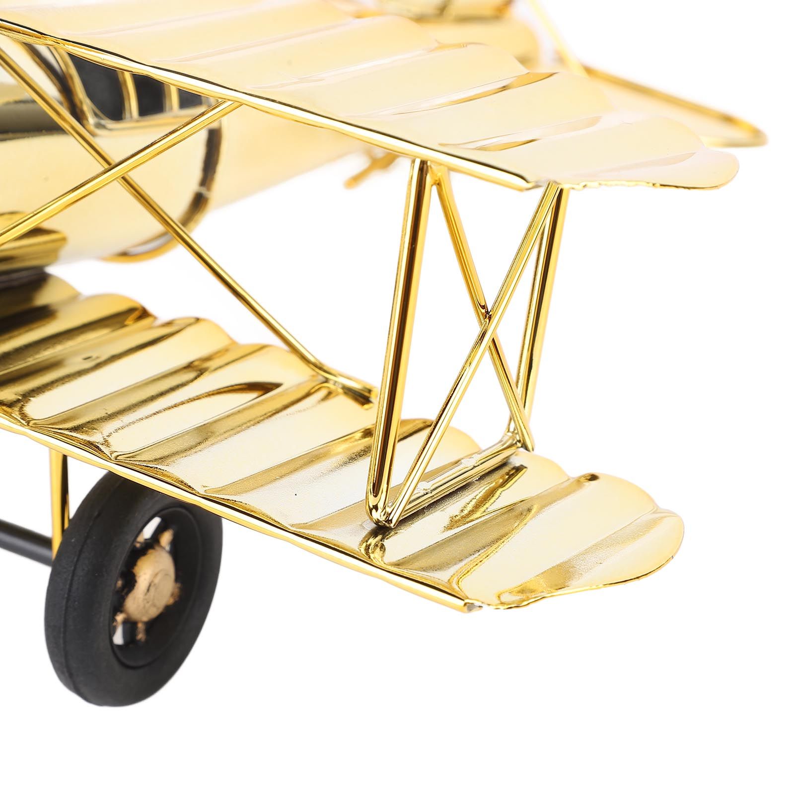 Large Vintage Airplane Model Simulation Retro Iron Airplane Ornament view 2