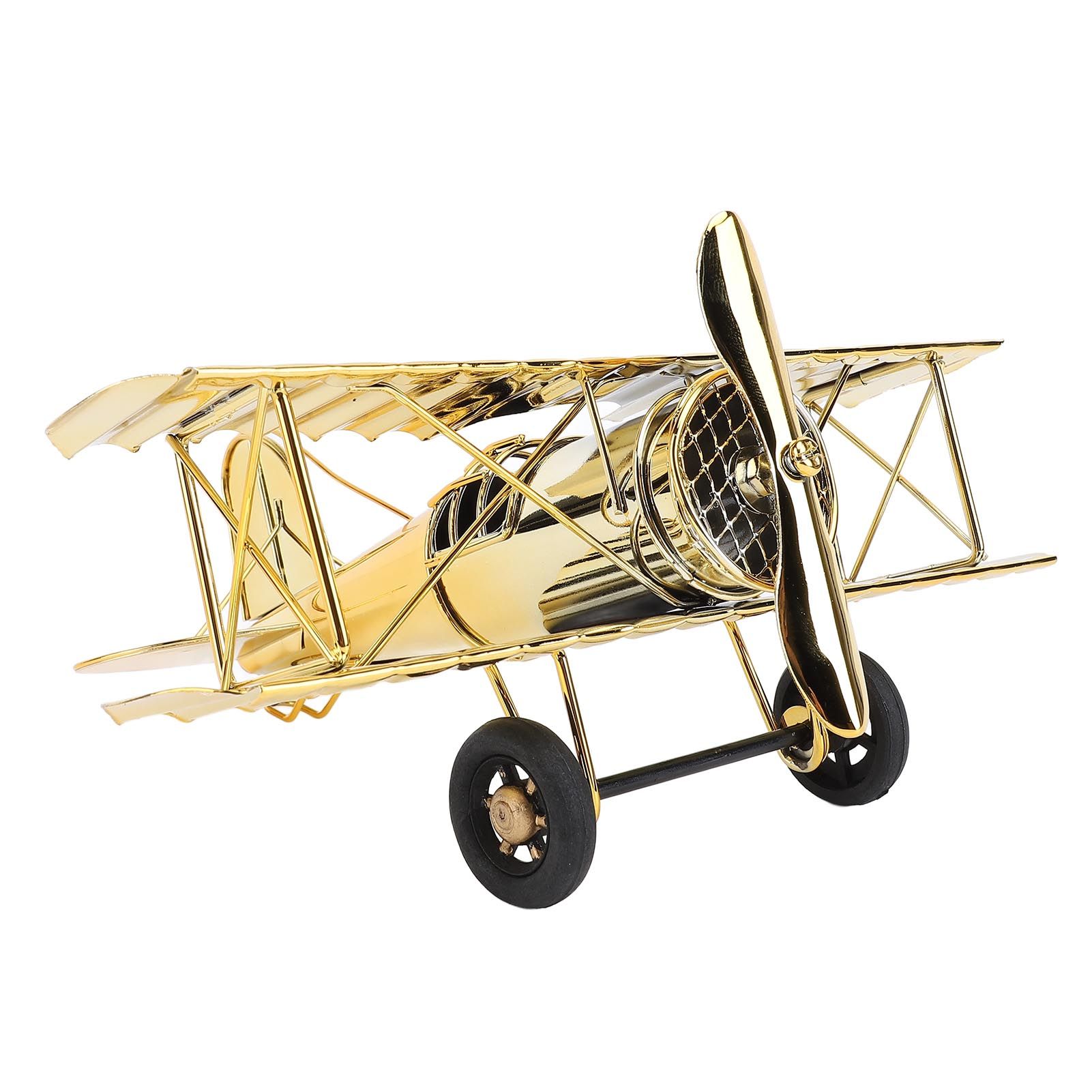Large Vintage Airplane Model Simulation Retro Iron Airplane Ornament view 6