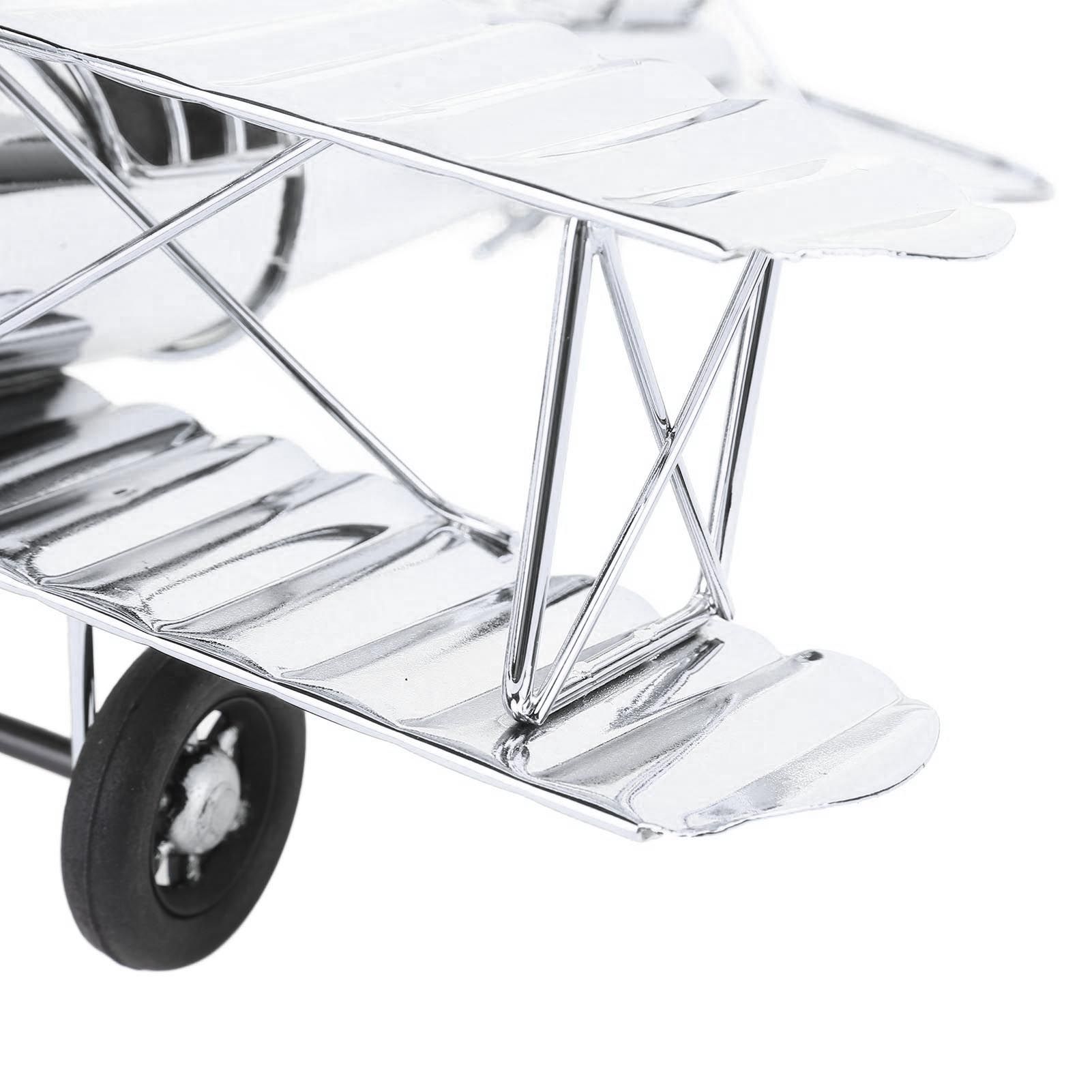 Large Vintage Airplane Model Simulation Retro Iron Airplane Ornament view 2