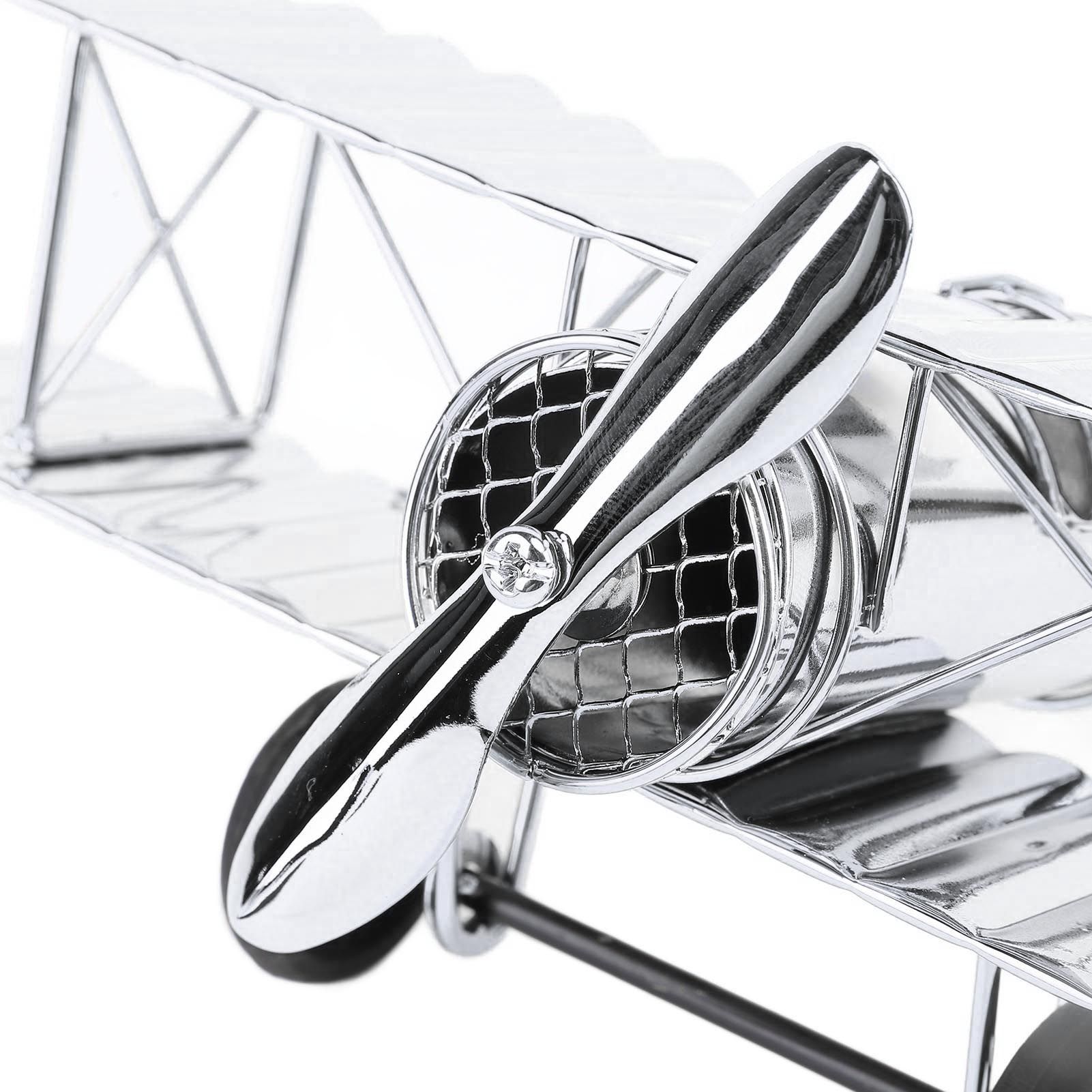 Large Vintage Airplane Model Simulation Retro Iron Airplane Ornament view 7