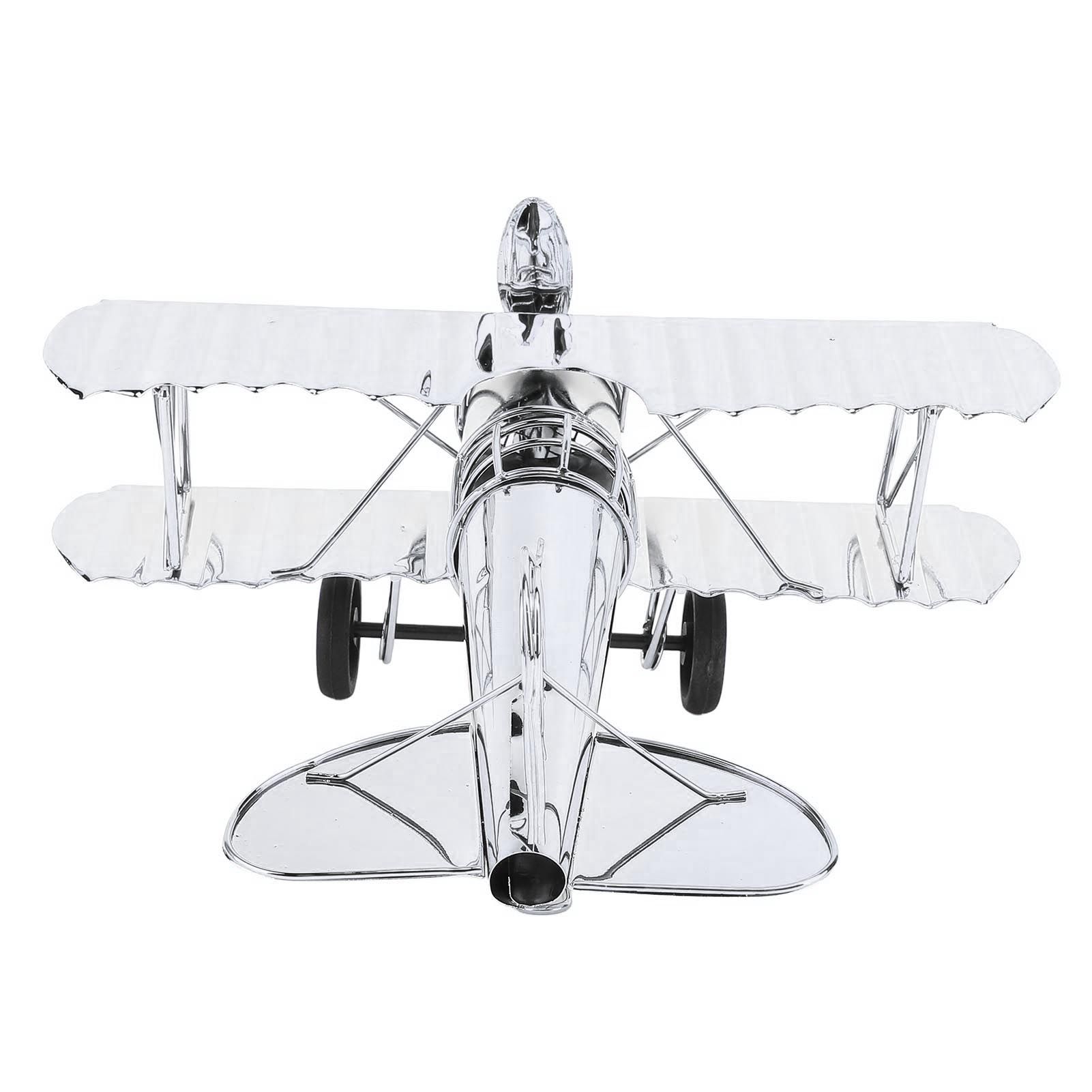 Large Vintage Airplane Model Simulation Retro Iron Airplane Ornament view 10