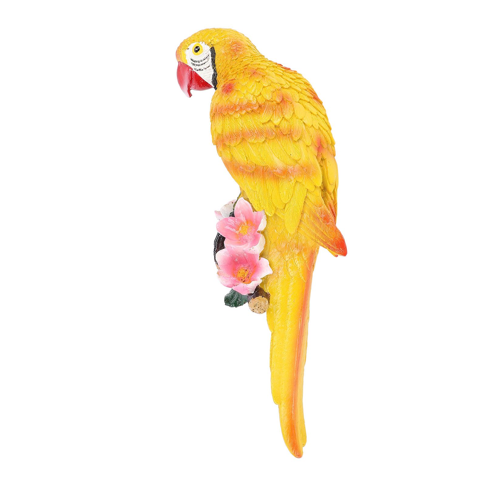 Hanging Parrots Sculpture Decorative Realistic Animal Parrots Garden Statues view 3