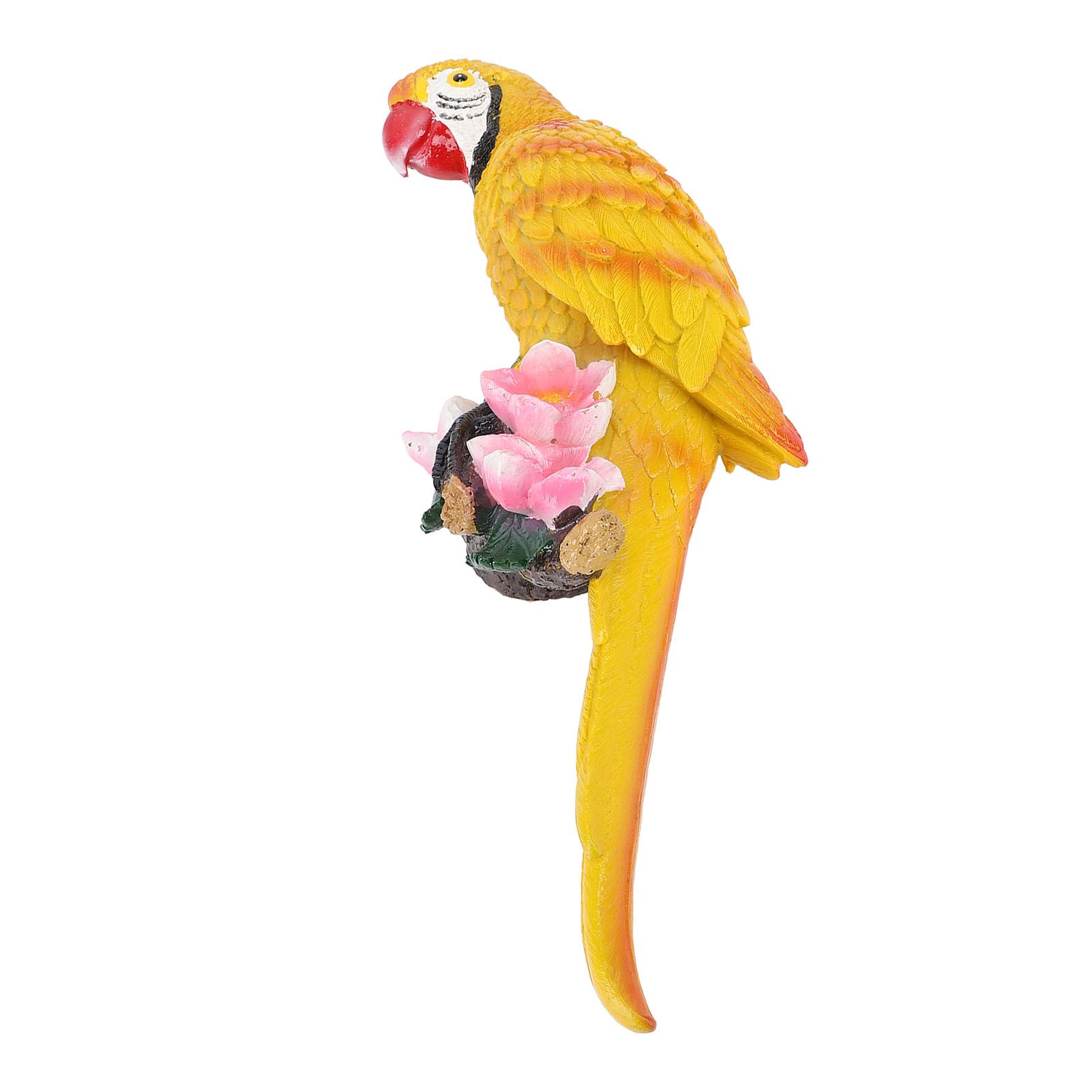 Hanging Parrots Sculpture Decorative Realistic Animal Parrots Garden Statues view 4