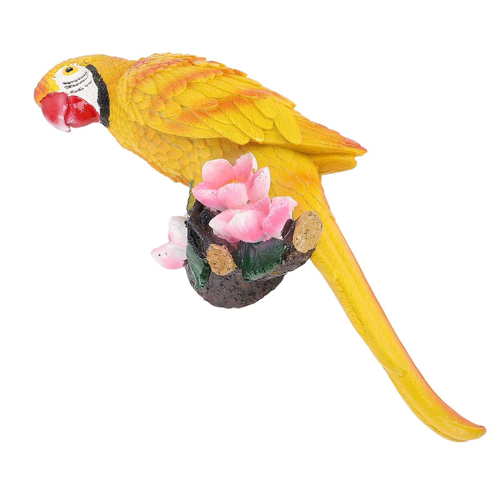 Hanging Parrots Sculpture Decorative Realistic Animal Parrots Garden Statues view 6