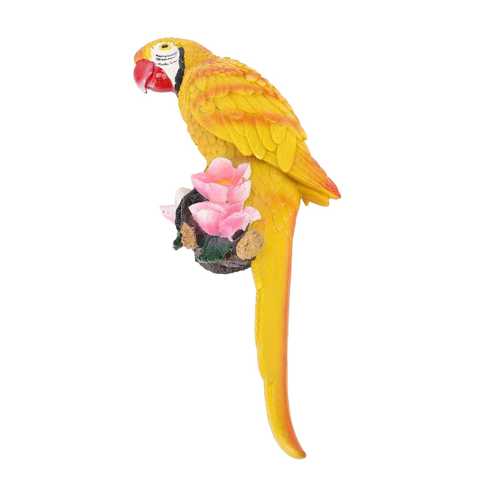Hanging Parrots Sculpture Decorative Realistic Animal Parrots Garden Statues view 9