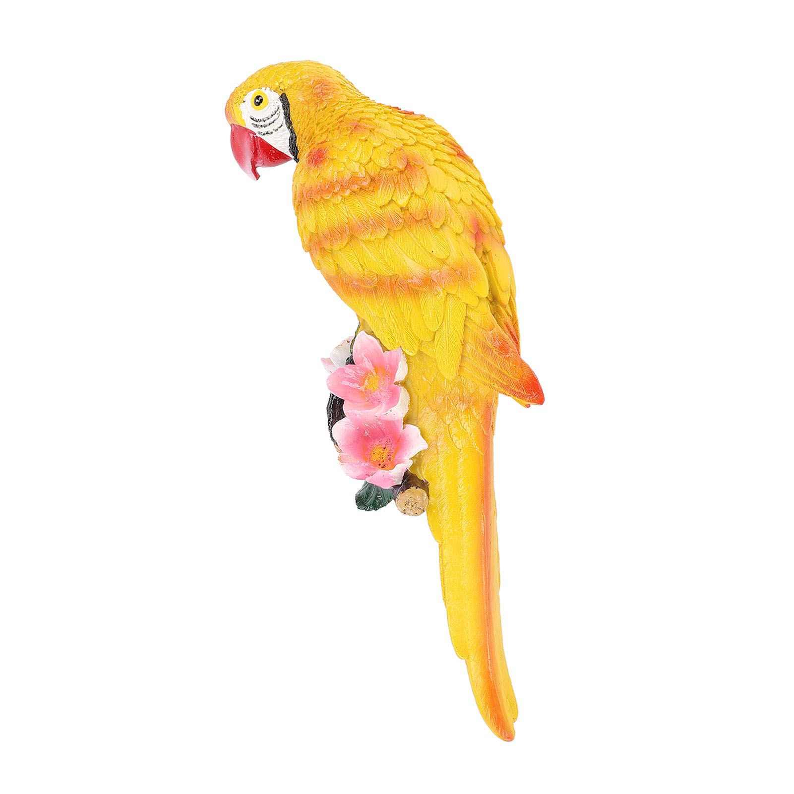 Hanging Parrots Sculpture Decorative Realistic Animal Parrots Garden Statues view 10