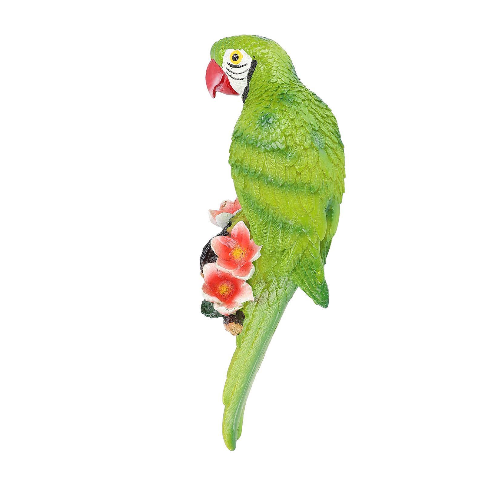 Hanging Parrots Sculpture Decorative Realistic Animal Parrots Garden Statues view 3