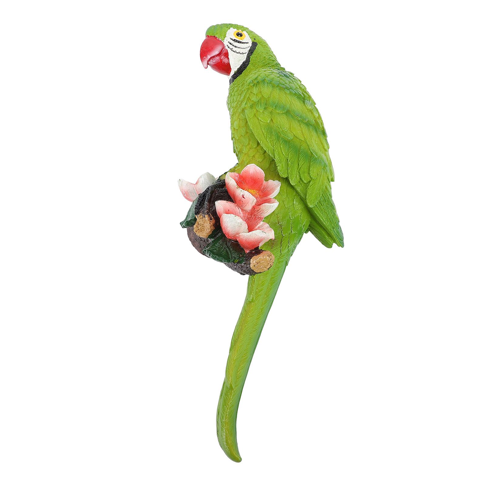 Hanging Parrots Sculpture Decorative Realistic Animal Parrots Garden Statues view 6