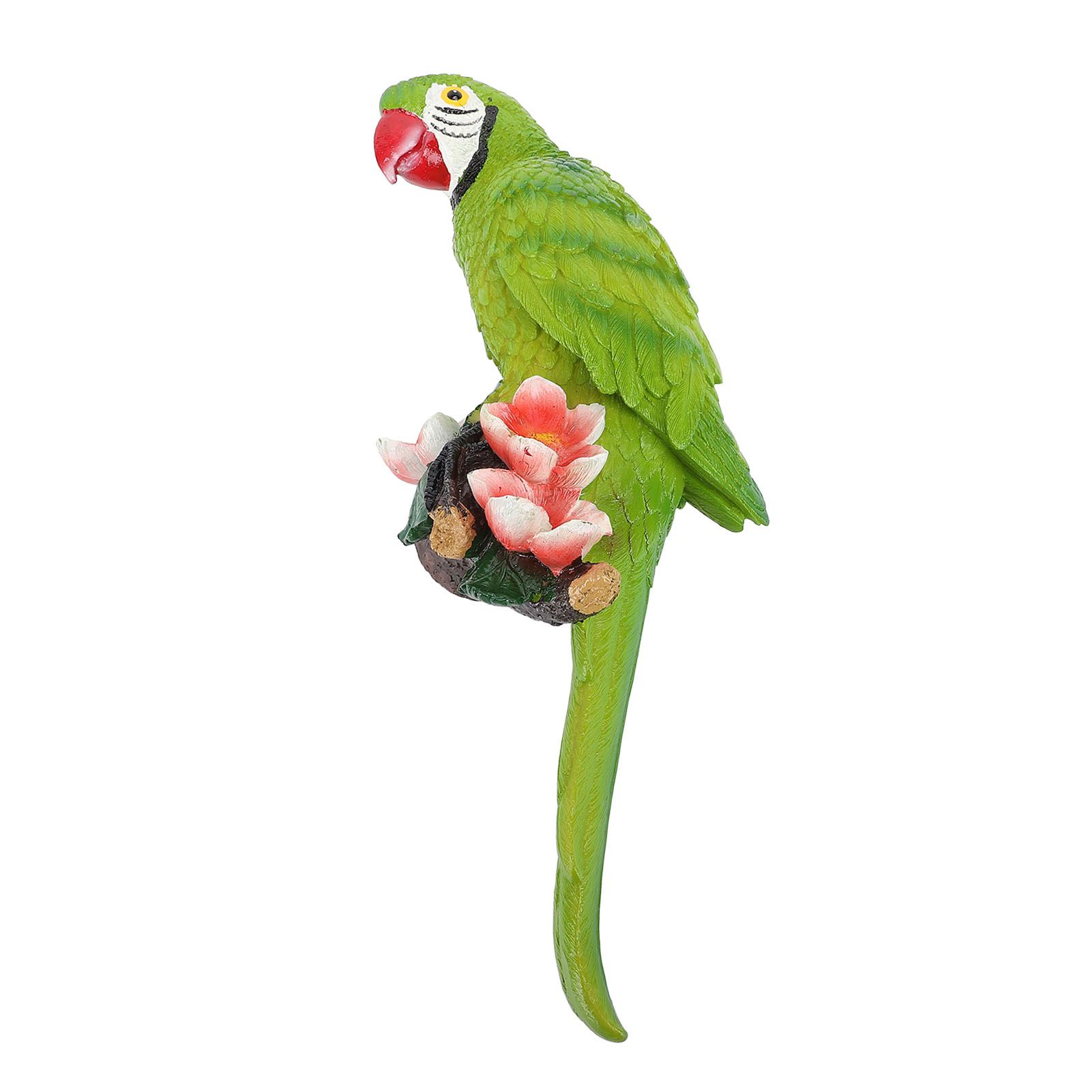 Hanging Parrots Sculpture Decorative Realistic Animal Parrots Garden Statues view 7