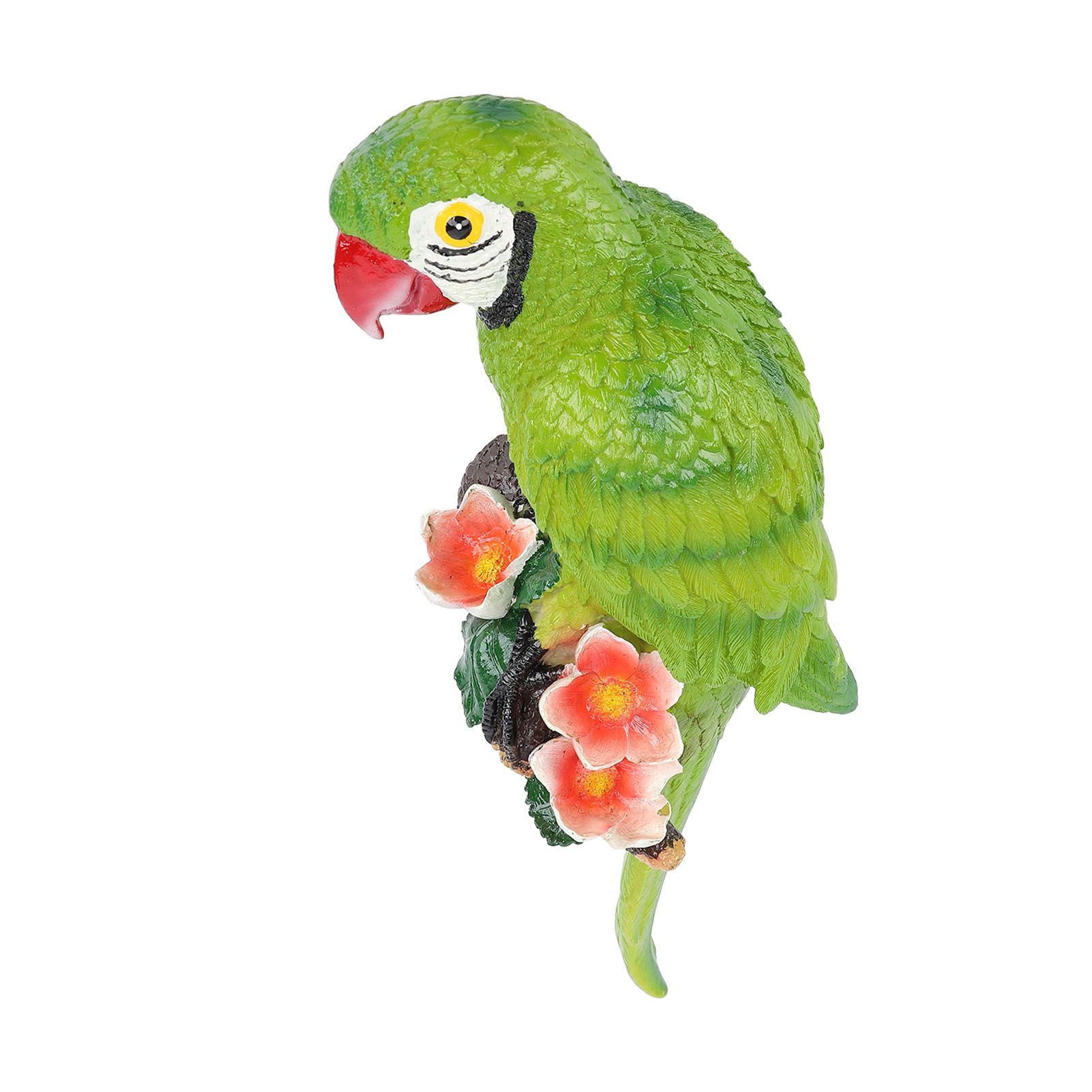 Hanging Parrots Sculpture Decorative Realistic Animal Parrots Garden Statues view 8