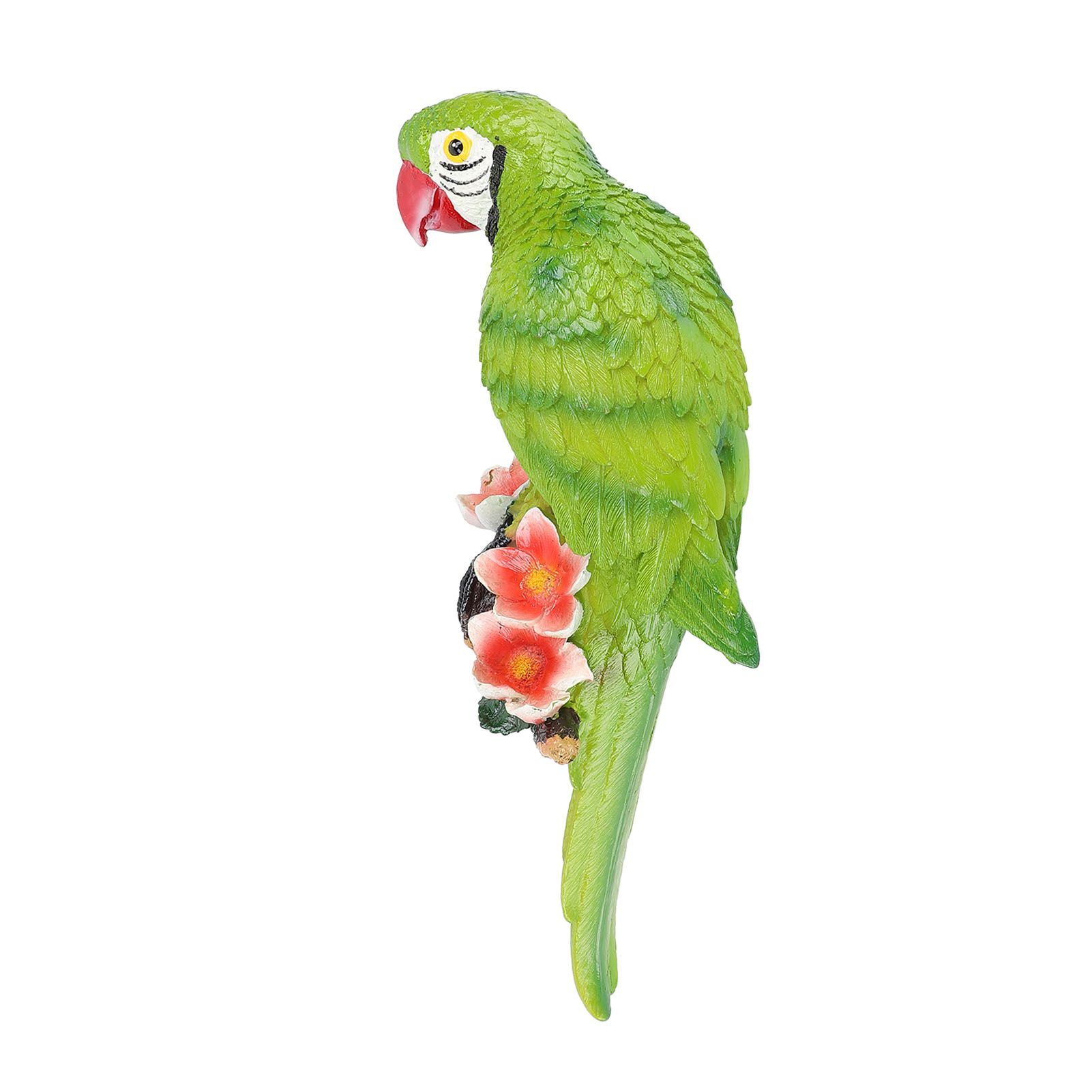 Hanging Parrots Sculpture Decorative Realistic Animal Parrots Garden Statues view 9