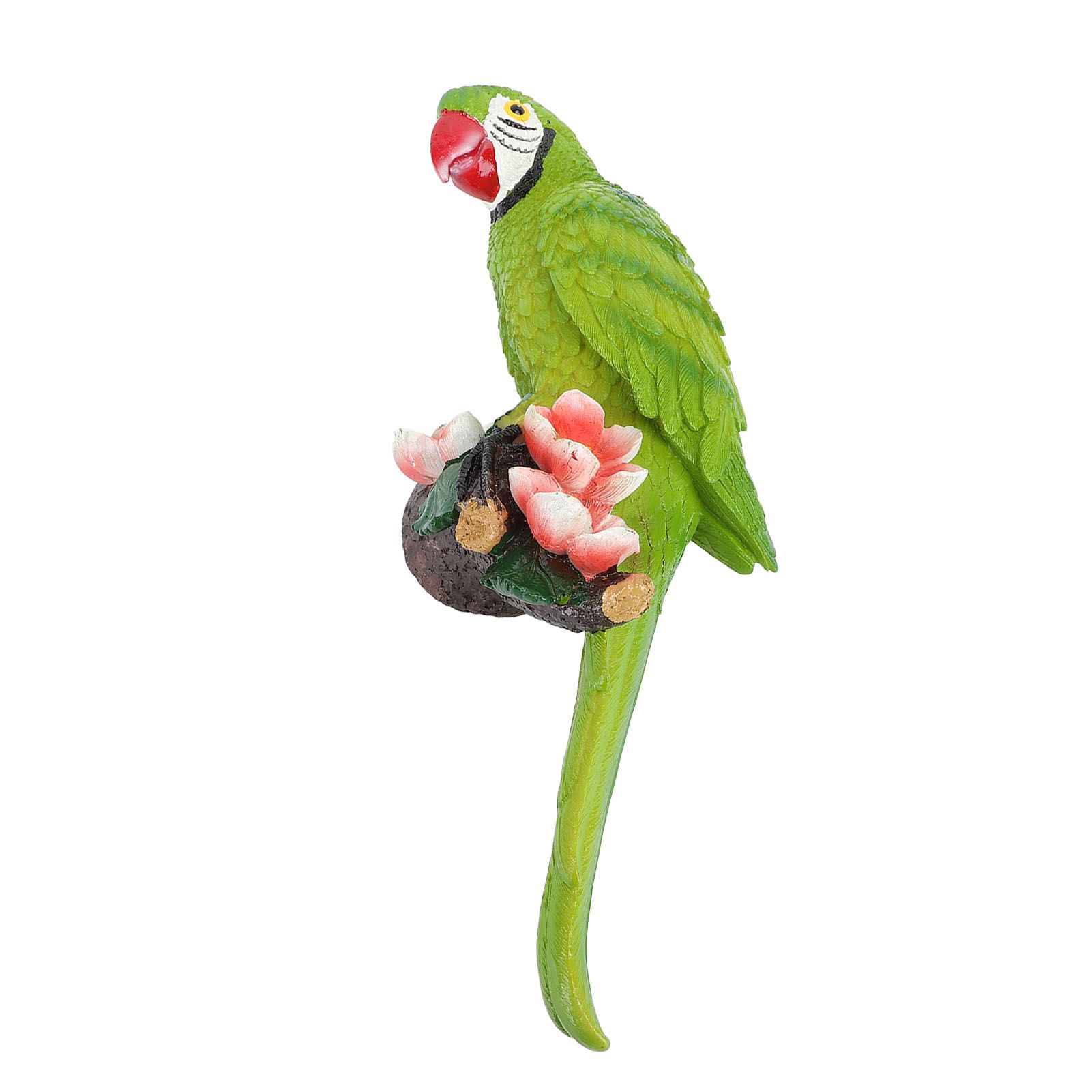 Hanging Parrots Sculpture Decorative Realistic Animal Parrots Garden Statues view 11