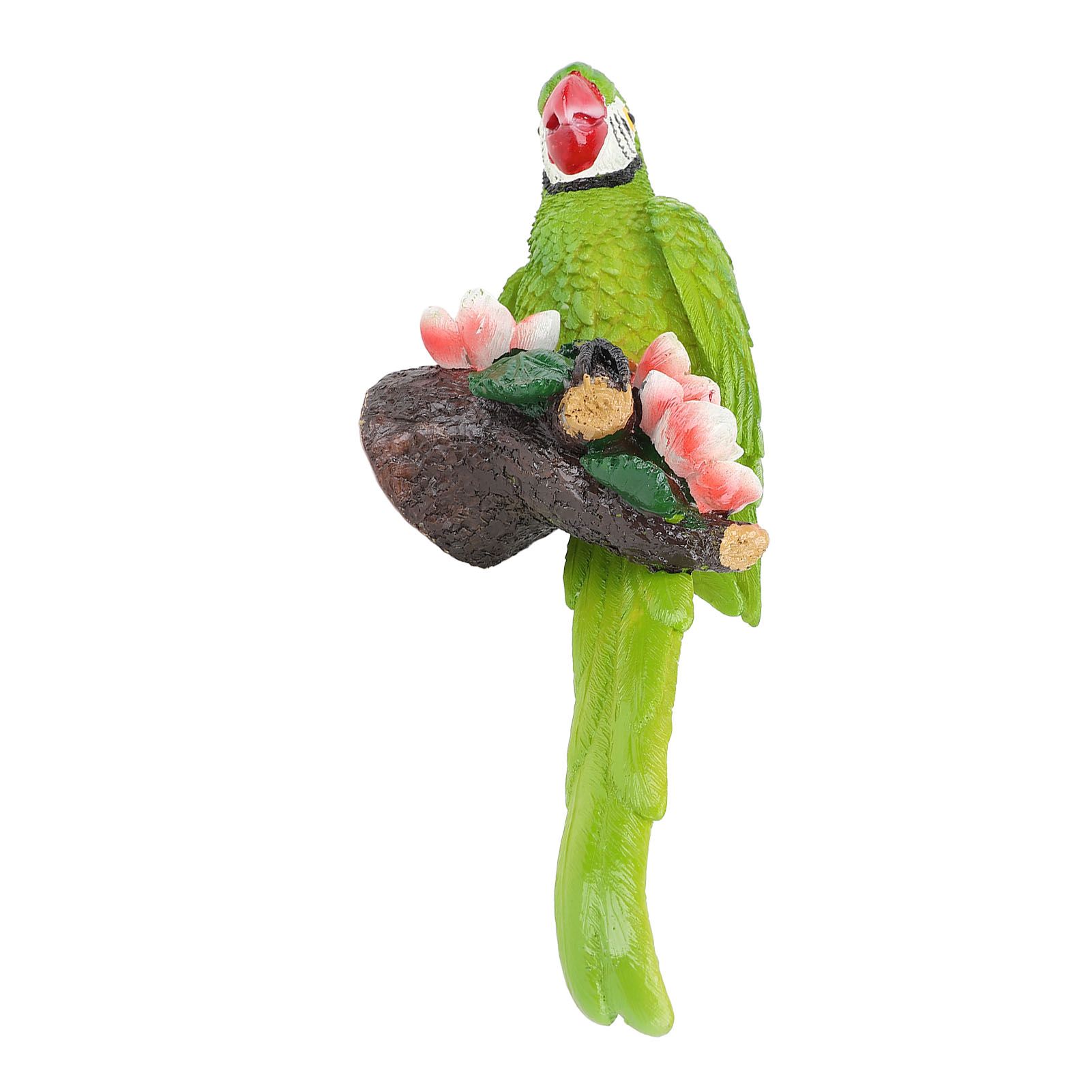 Hanging Parrots Sculpture Decorative Realistic Animal Parrots Garden Statues view 12