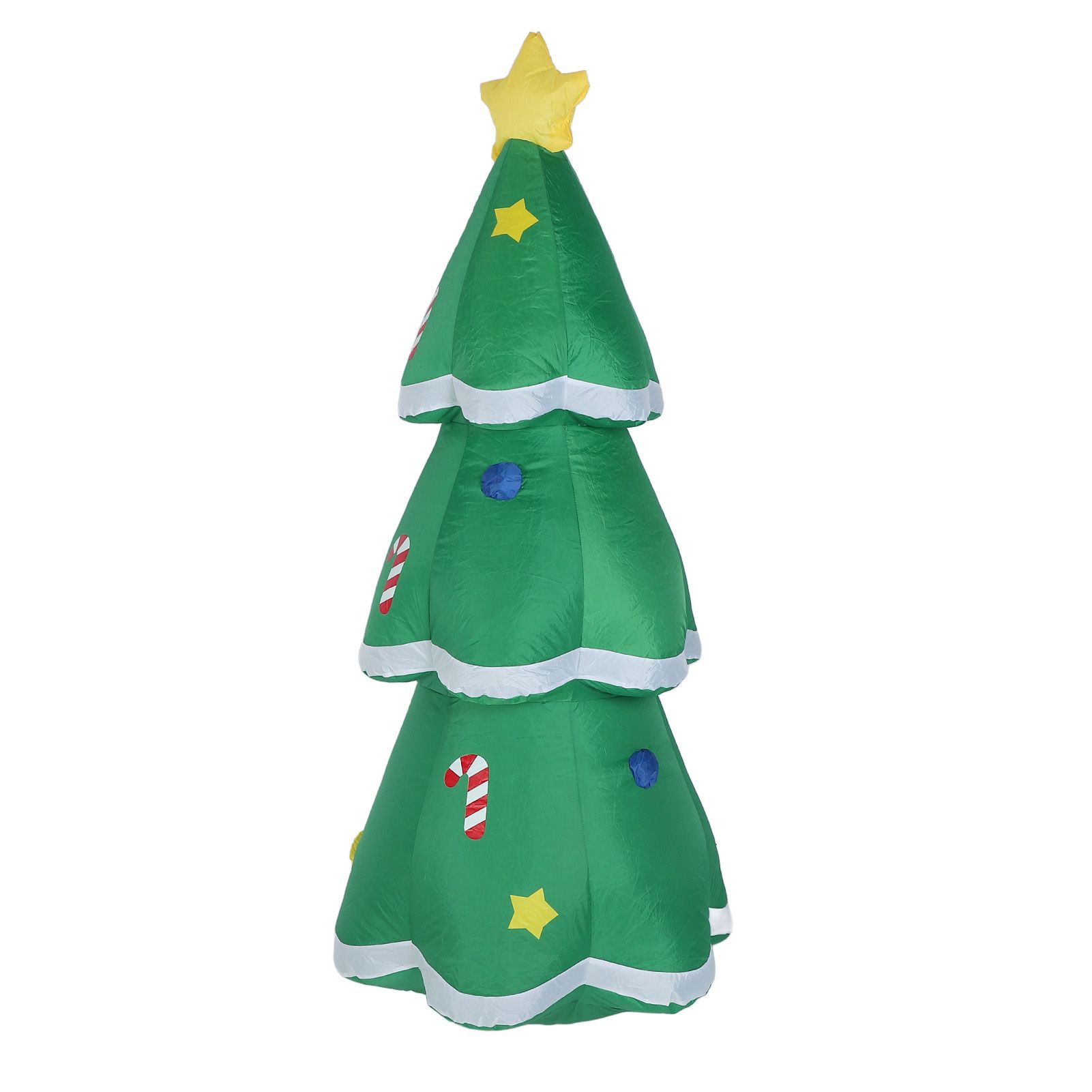 4.9FT Inflatable Xmas Tree LED Lighted 210T Polyester IP44 Water Resistant view 4