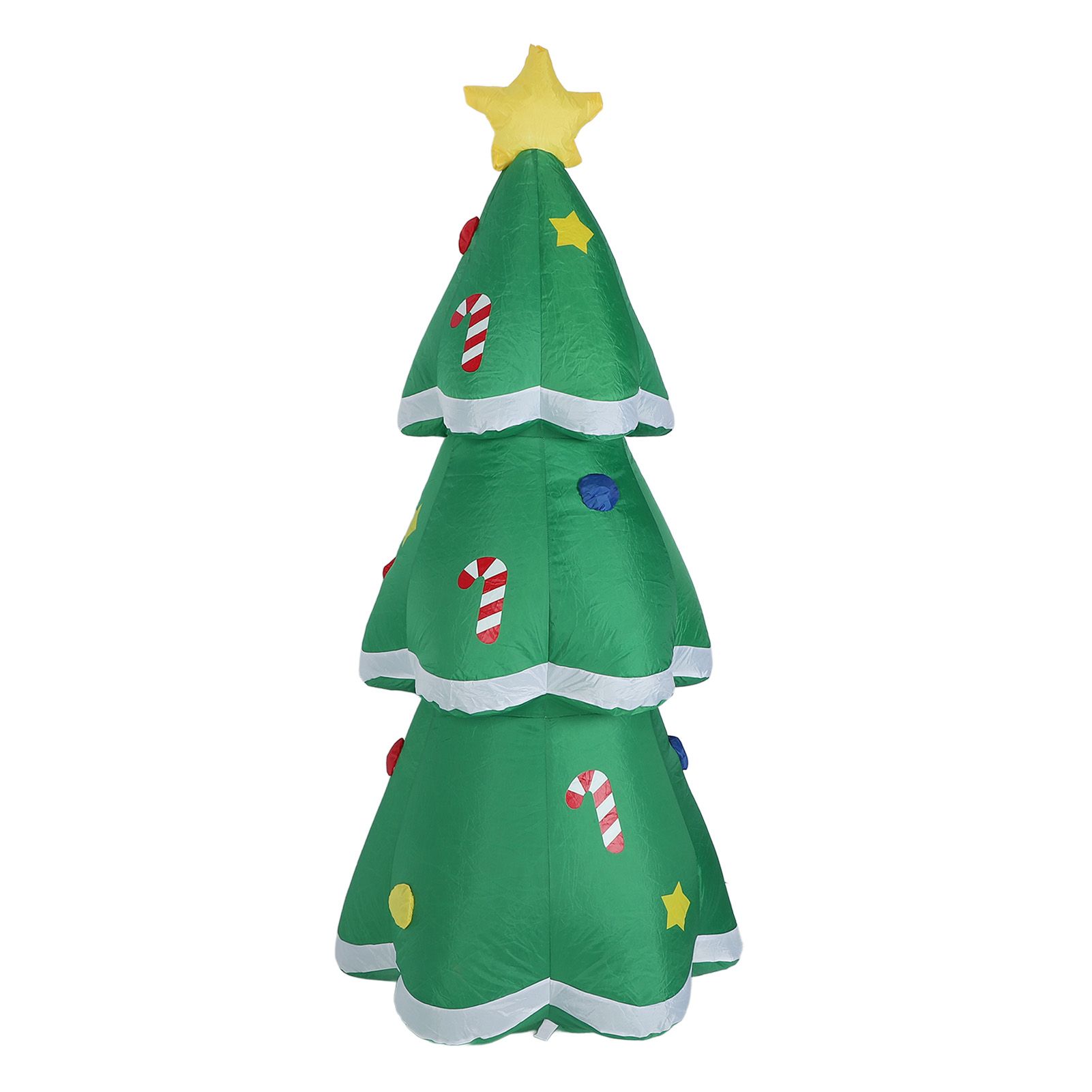 4.9FT Inflatable Xmas Tree LED Lighted 210T Polyester IP44 Water Resistant view 8
