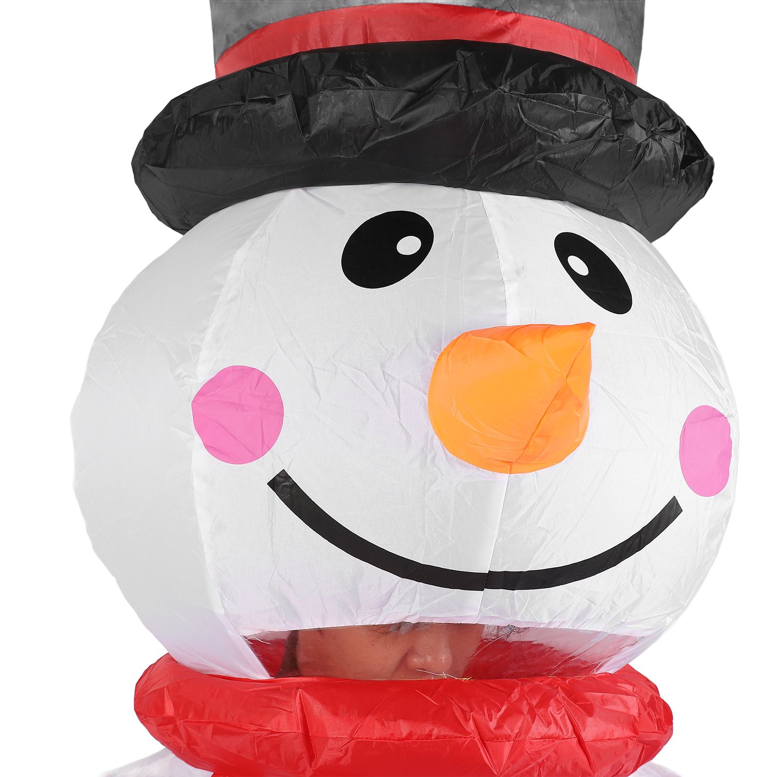5.9ft Snowman Inflatable Costume Water Resistant Funny Snowman Blow Up Suit view 7
