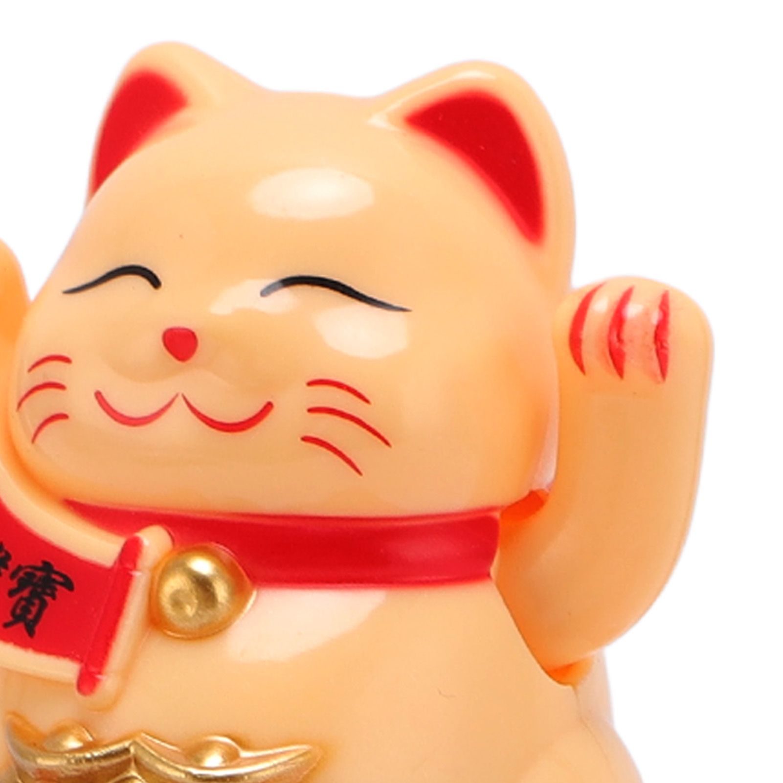 Solar Powered Waving Cat Good Luck Fortune Ornament Lucky Welcoming Decor with view 2