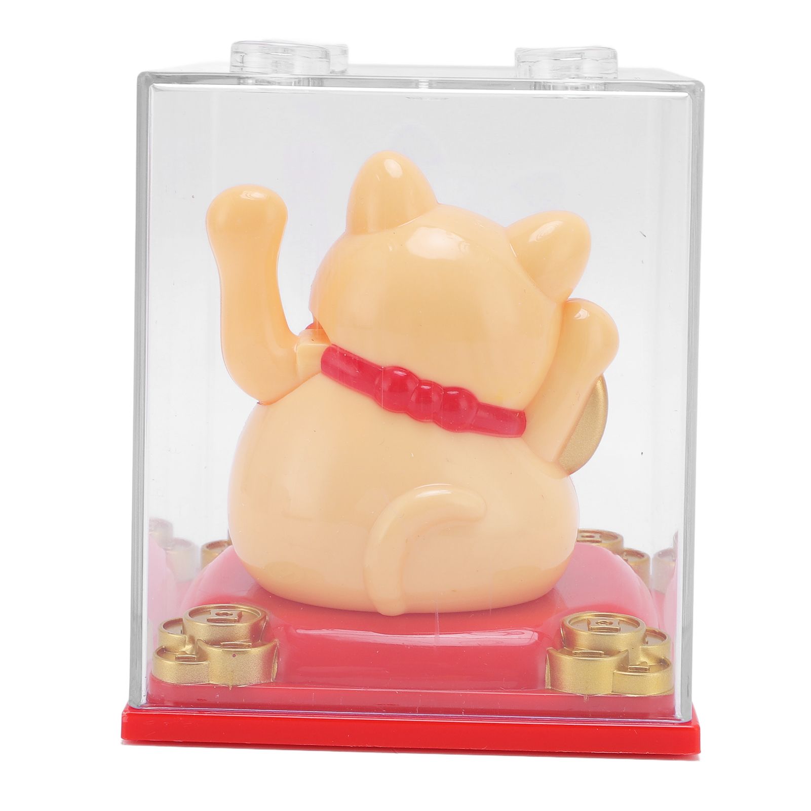 Solar Lucky Cat Statue Light Sensing Waving Arm Fortune Cat Ornament for Desk view 8