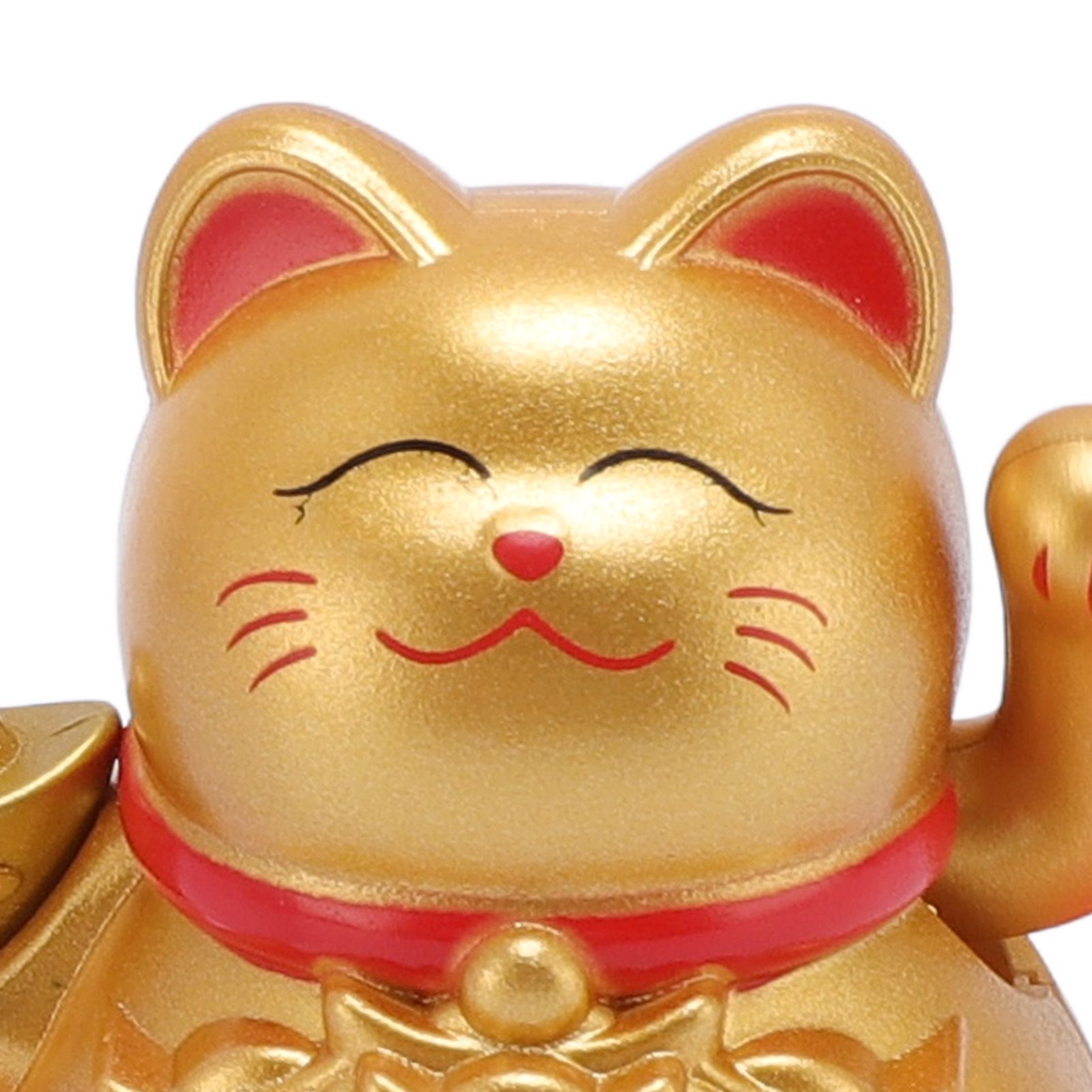 Feng Shui Lucky Cat Solar Powered Waving Maneki Neko Decoration Lucky Cat view 5