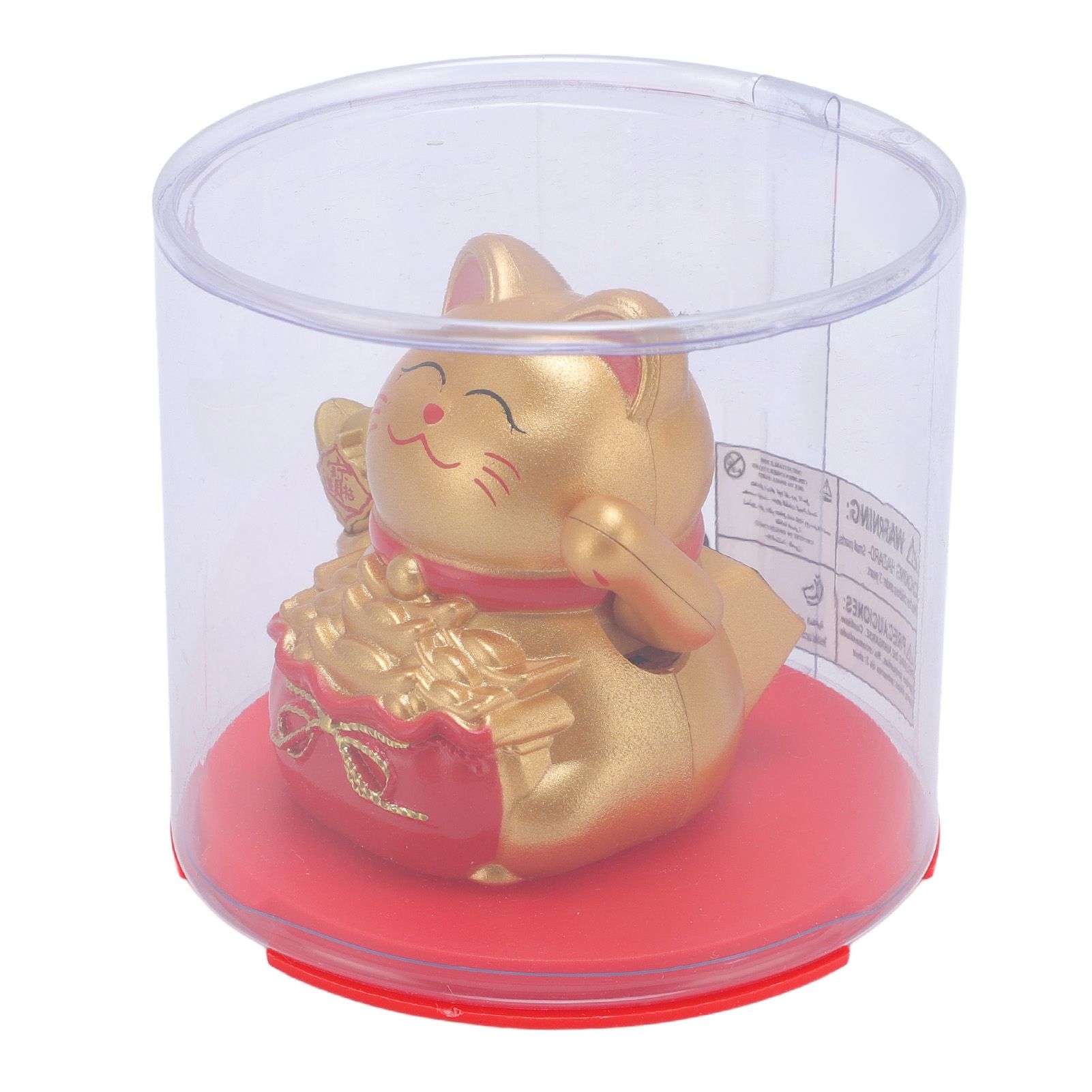 Feng Shui Lucky Cat Solar Powered Waving Maneki Neko Decoration Lucky Cat view 10