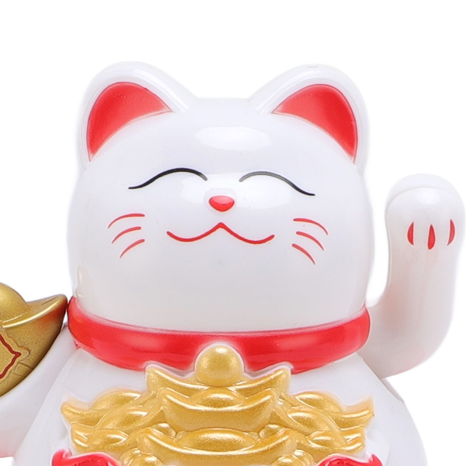 Feng Shui Lucky Cat Solar Powered Waving Maneki Neko Decoration Lucky Cat view 2