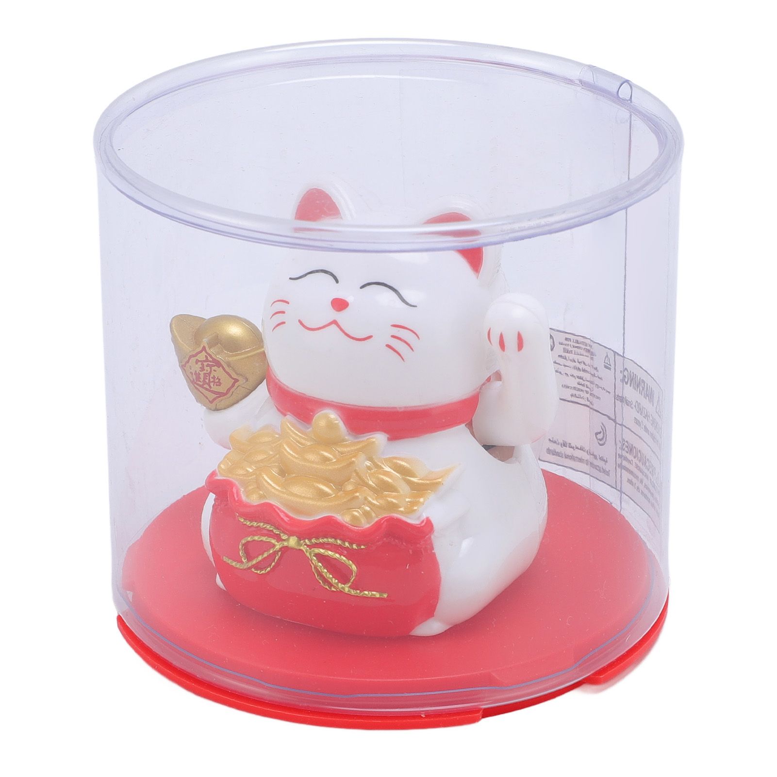 Feng Shui Lucky Cat Solar Powered Waving Maneki Neko Decoration Lucky Cat view 11