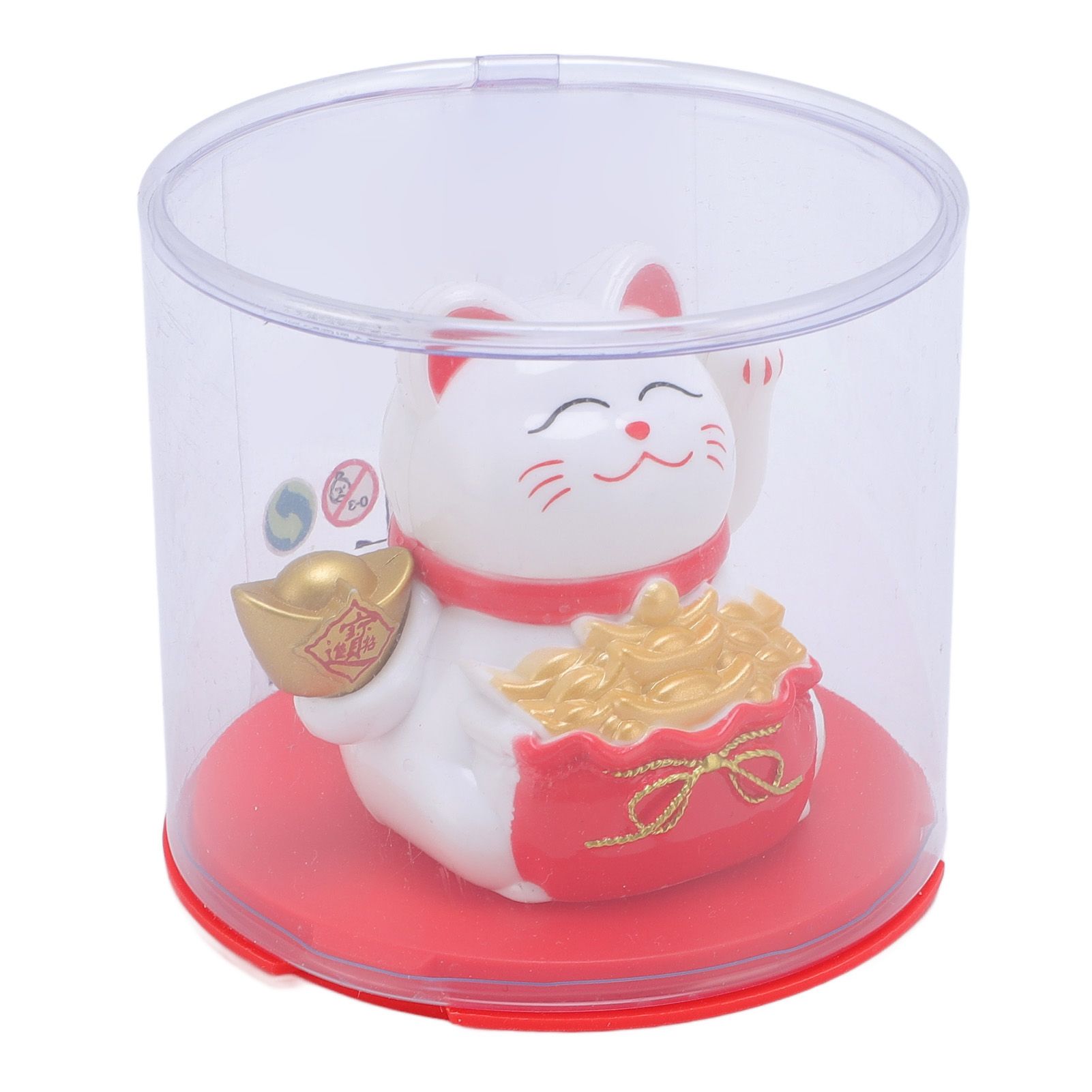 Feng Shui Lucky Cat Solar Powered Waving Maneki Neko Decoration Lucky Cat view 12