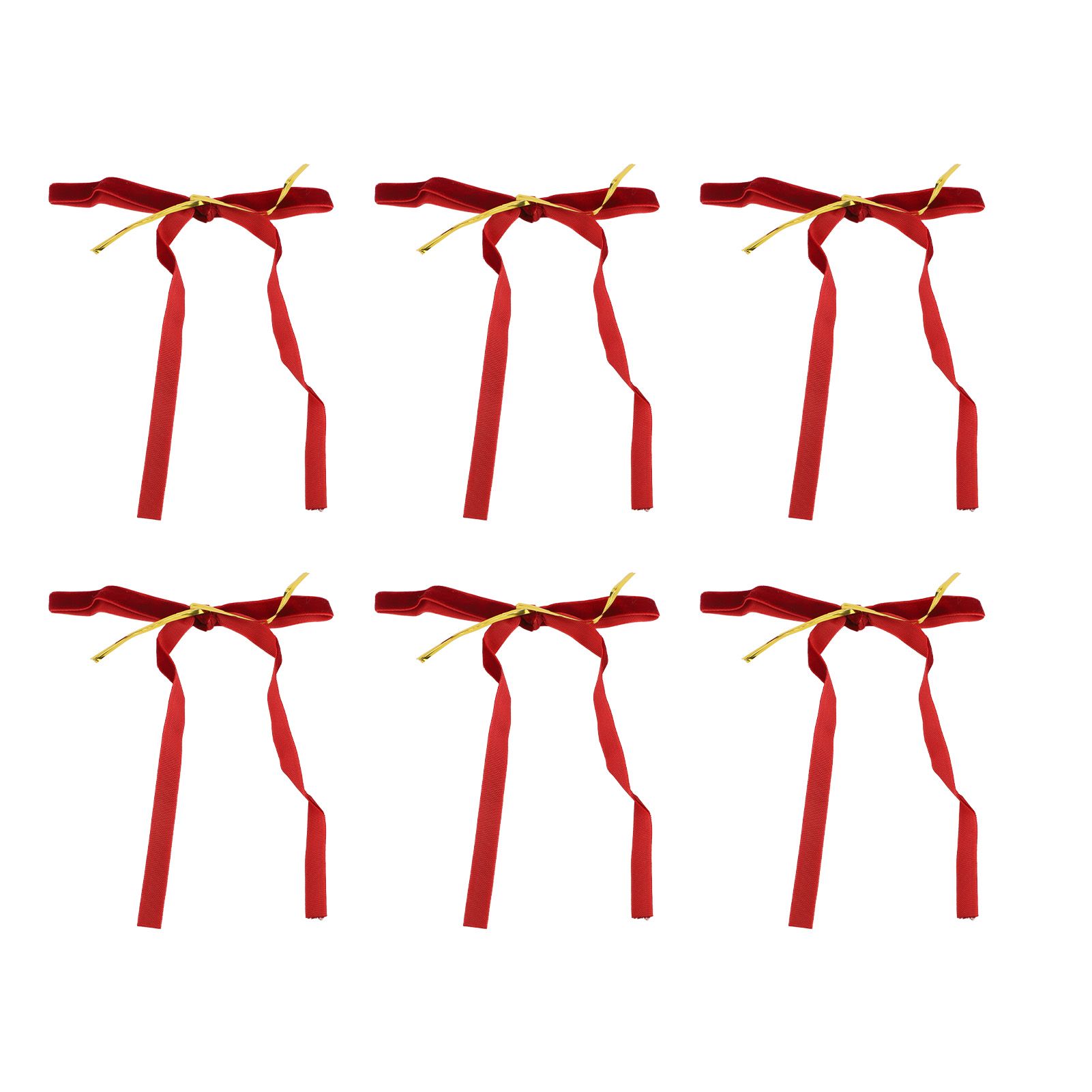 24pcs Velvet Bows Decorative Xmas Wreath Ribbon Bows for Xmas Garland Wedding