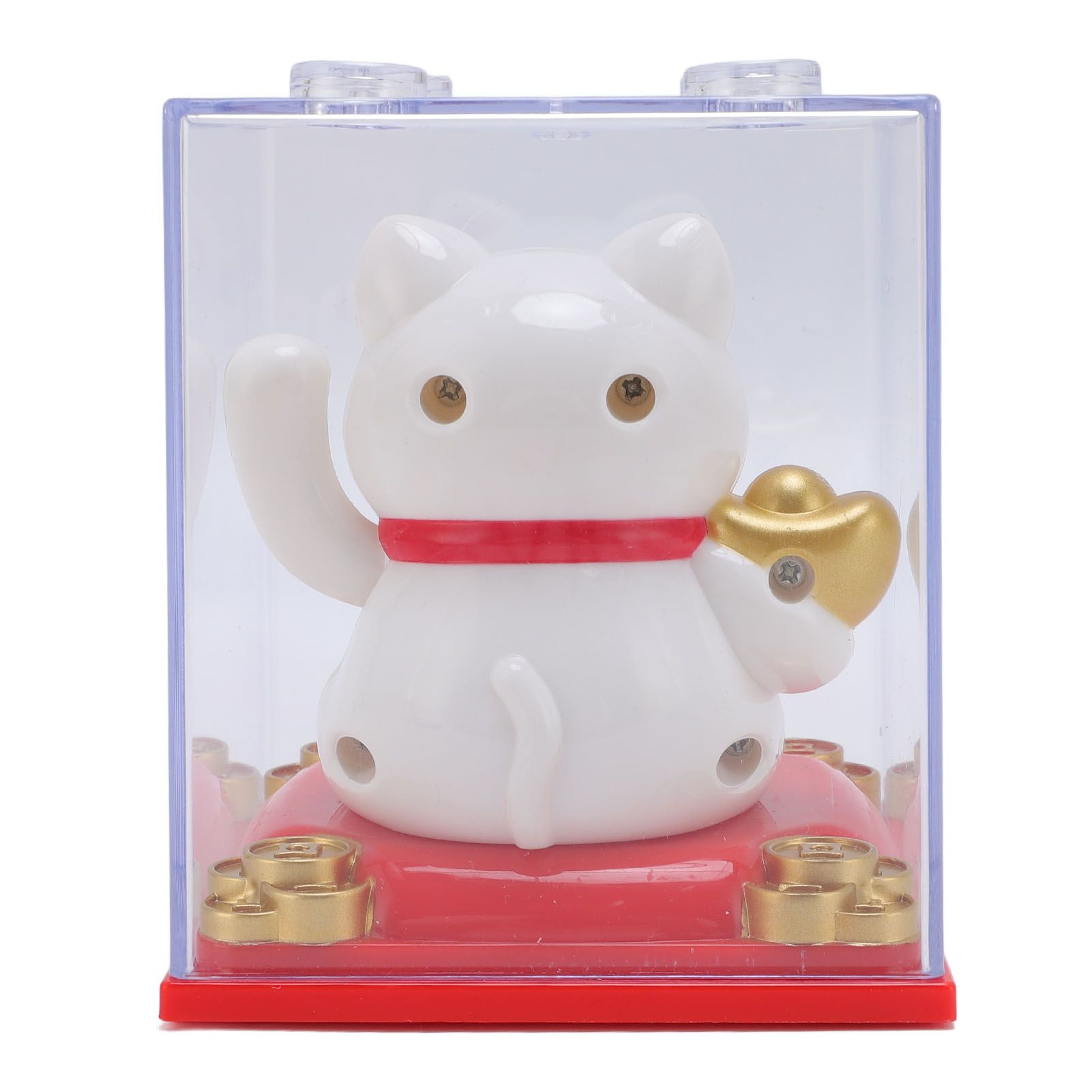 Solar Waving Cat Light Sensing Automatic Waving Arm Lucky Cat Statue for view 2