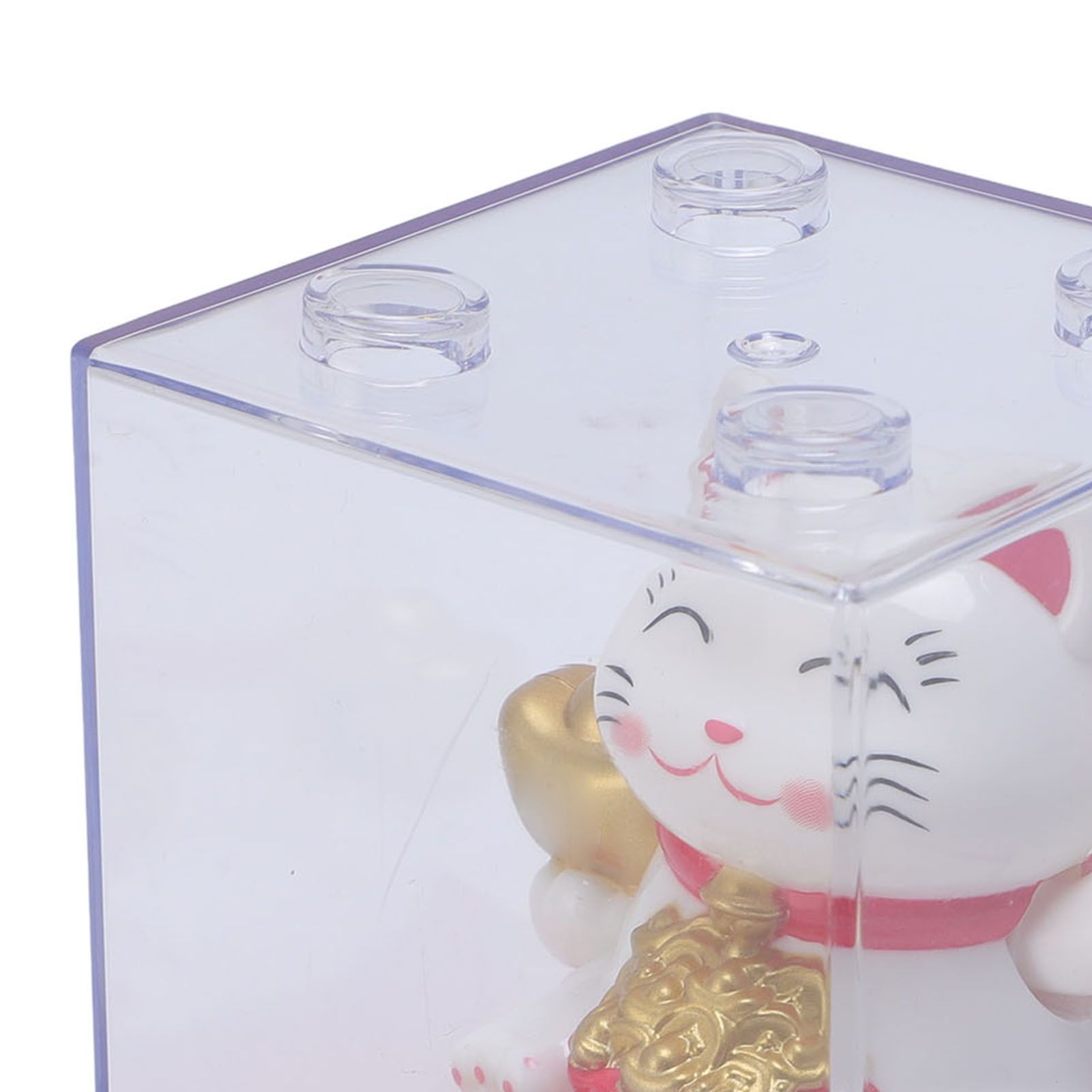 Solar Waving Cat Light Sensing Automatic Waving Arm Lucky Cat Statue for view 7