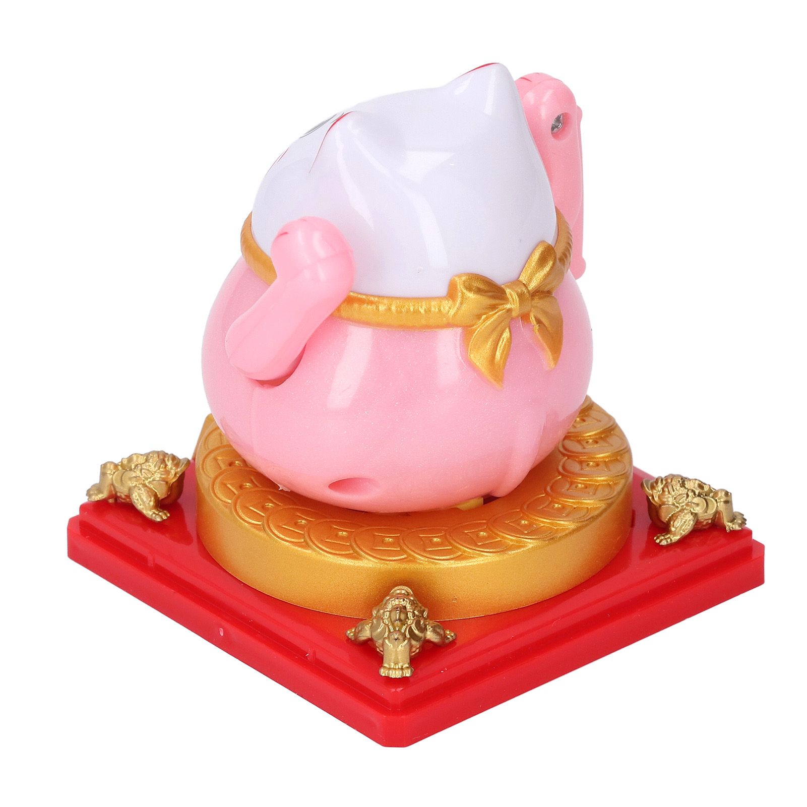 Solar Powered Cute Waving Cat for Fortune Money Good Luck Fengshui Lucky Cat view 8