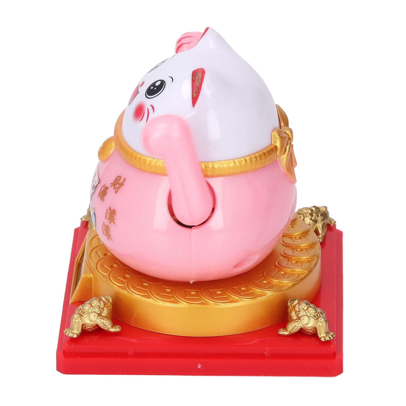 Solar Powered Cute Waving Cat for Fortune Money Good Luck Fengshui Lucky Cat view 10