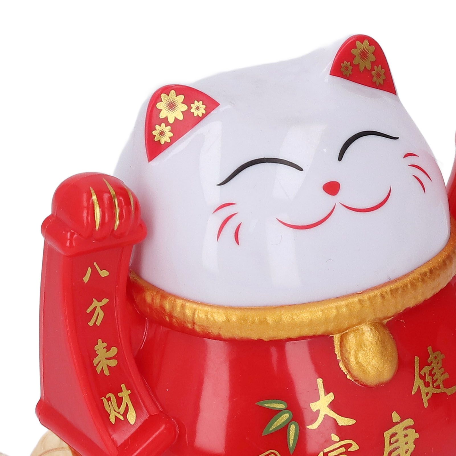 Lucky Cat Waving Arm Solar Powered Light Induction Wealth Welcoming Fortune view 5