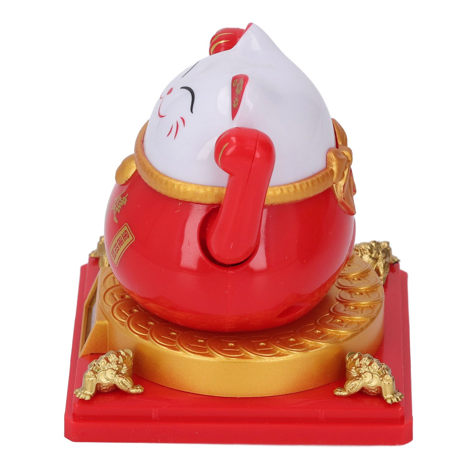 Lucky Cat Waving Arm Solar Powered Light Induction Wealth Welcoming Fortune view 12