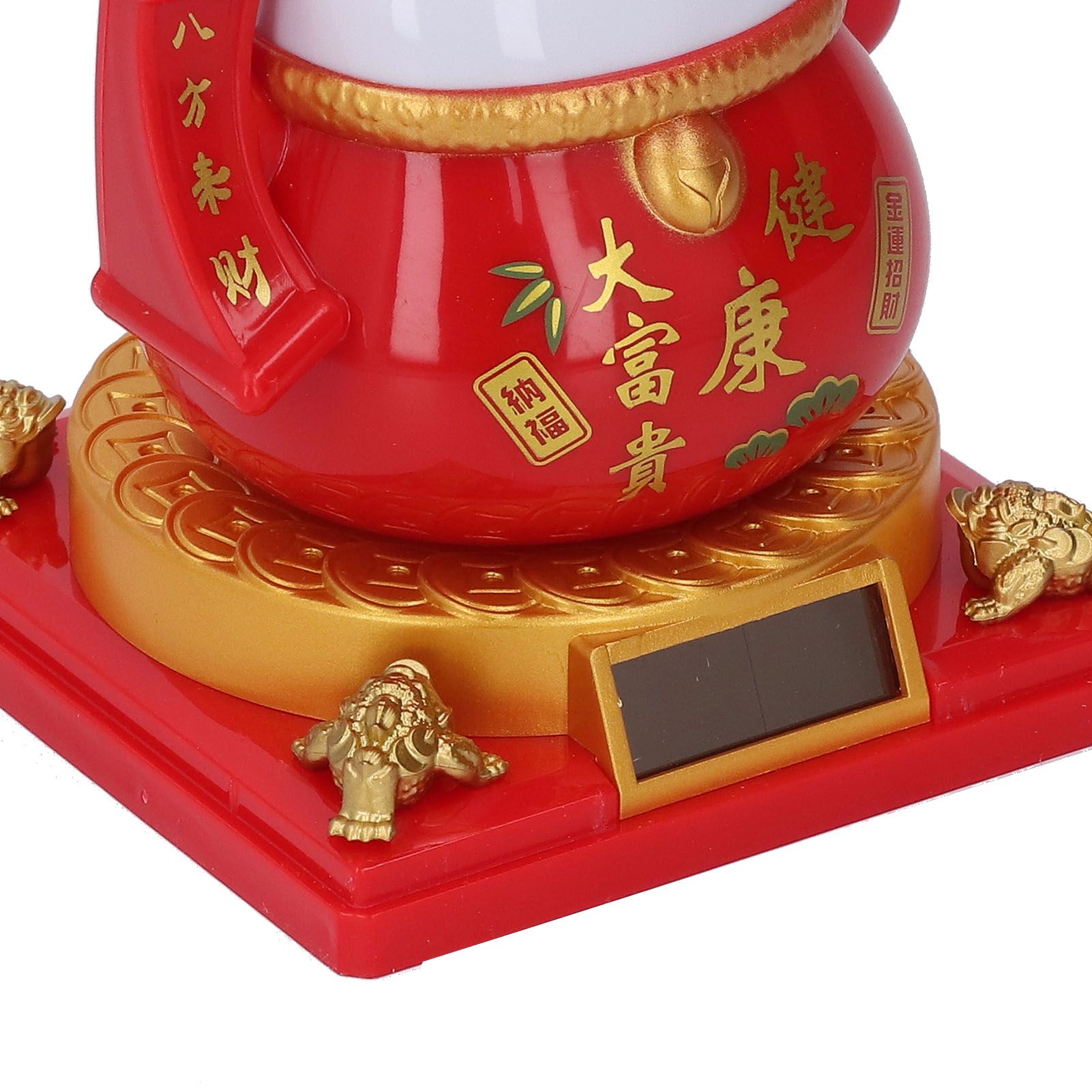 Lucky Cat Waving Arm Solar Powered Light Induction Wealth Welcoming Fortune view 2
