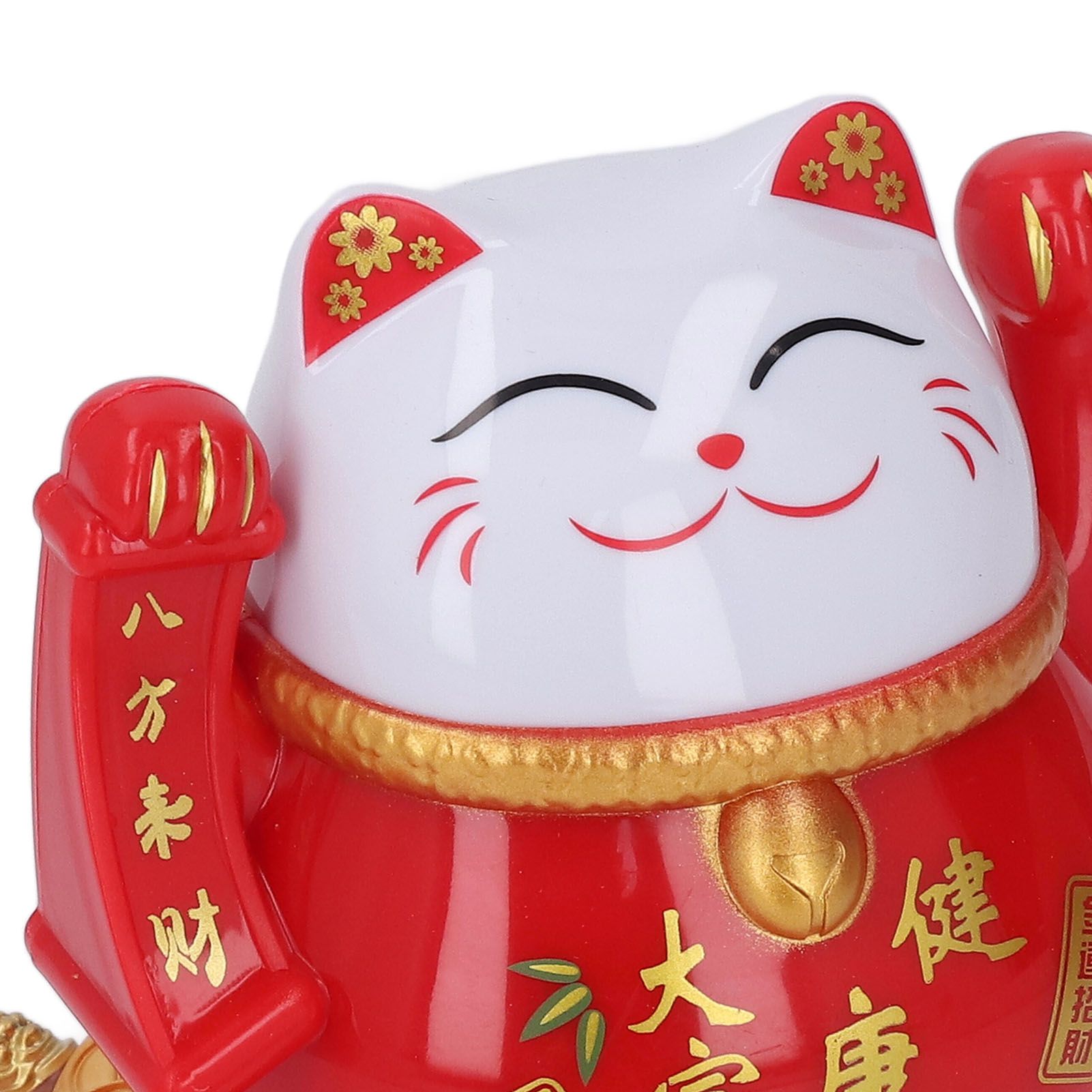 Lucky Cat Waving Arm Solar Powered Light Induction Wealth Welcoming Fortune view 5