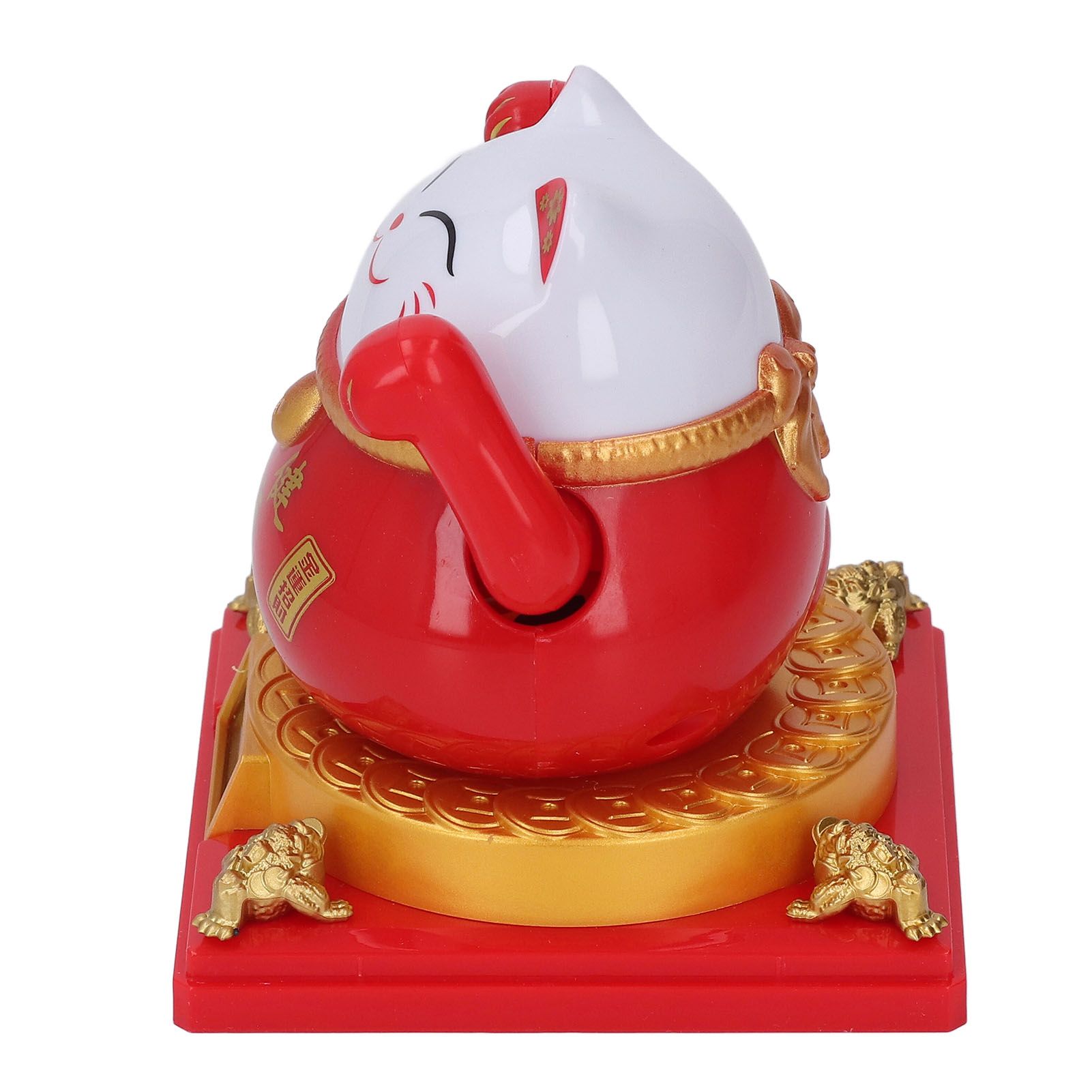 Lucky Cat Waving Arm Solar Powered Light Induction Wealth Welcoming Fortune view 12
