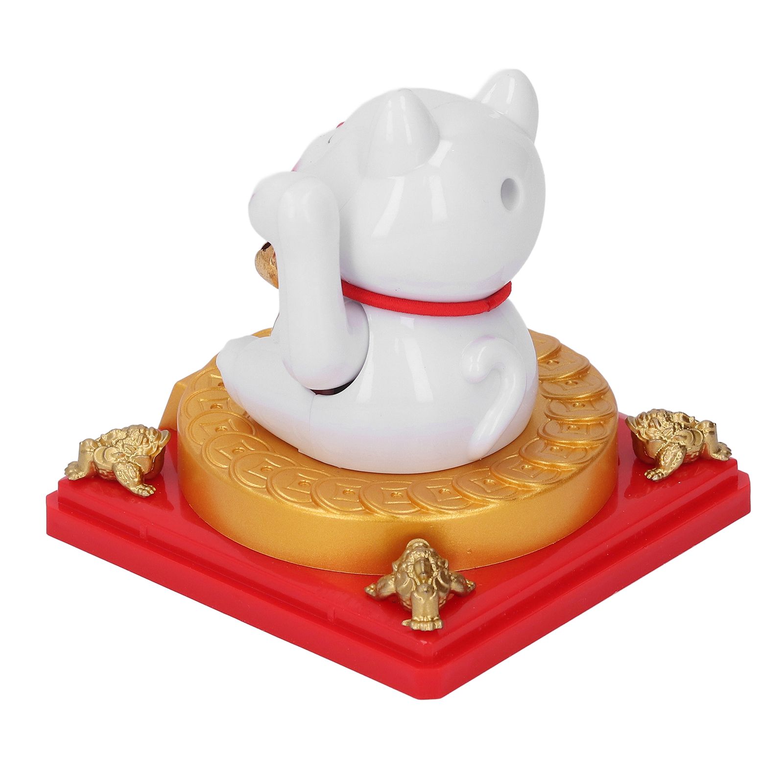 Solar Energy Powered Beckoning Lucky Money Cat Good Luck Feng Shui Lucky Cat view 11