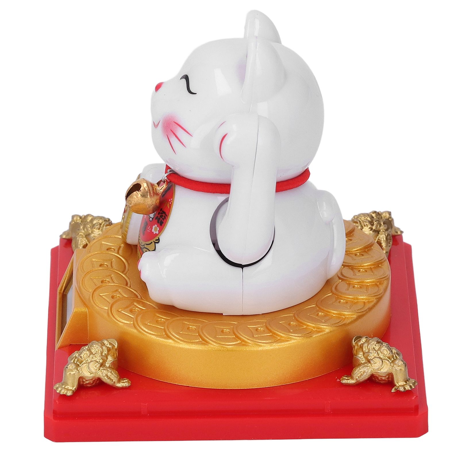 Solar Energy Powered Beckoning Lucky Money Cat Good Luck Feng Shui Lucky Cat view 12