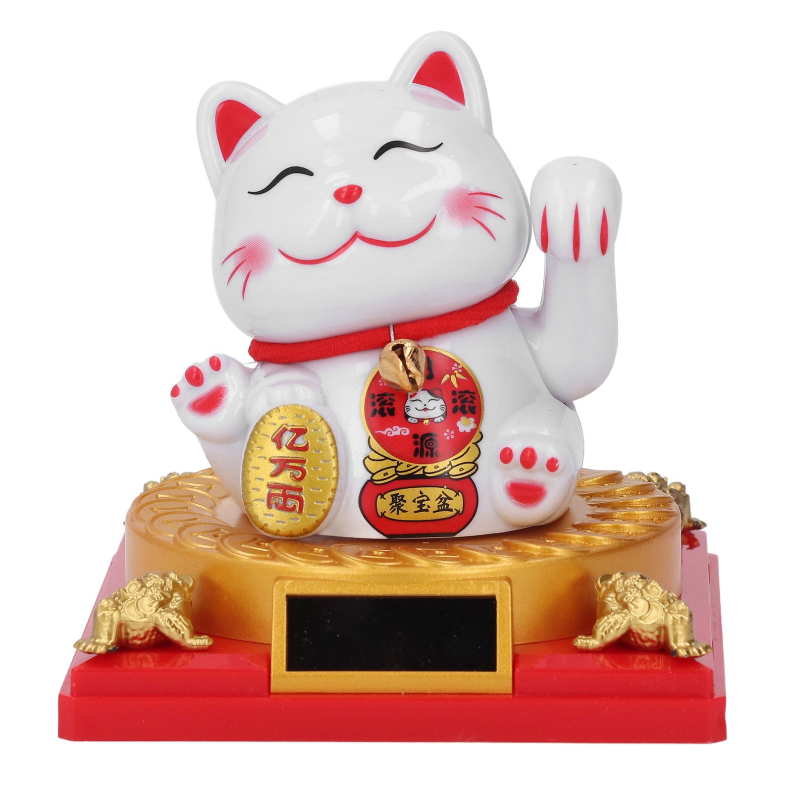 Solar Energy Powered Beckoning Lucky Money Cat Good Luck Feng Shui Lucky Cat view 8
