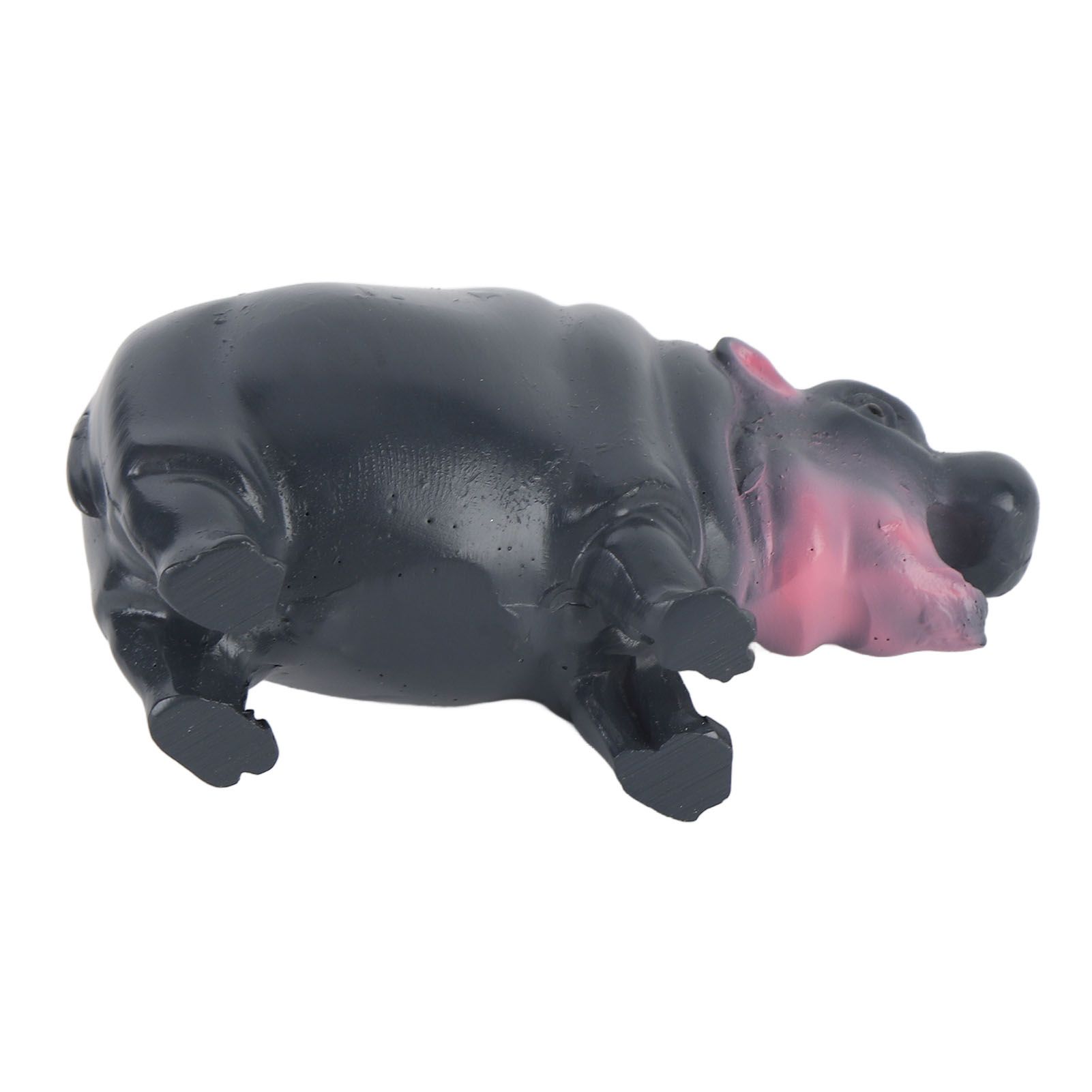 Pygmy Hippo Statue Cute Playful Resin Hippopotamus Figurine Home Desktop view 4