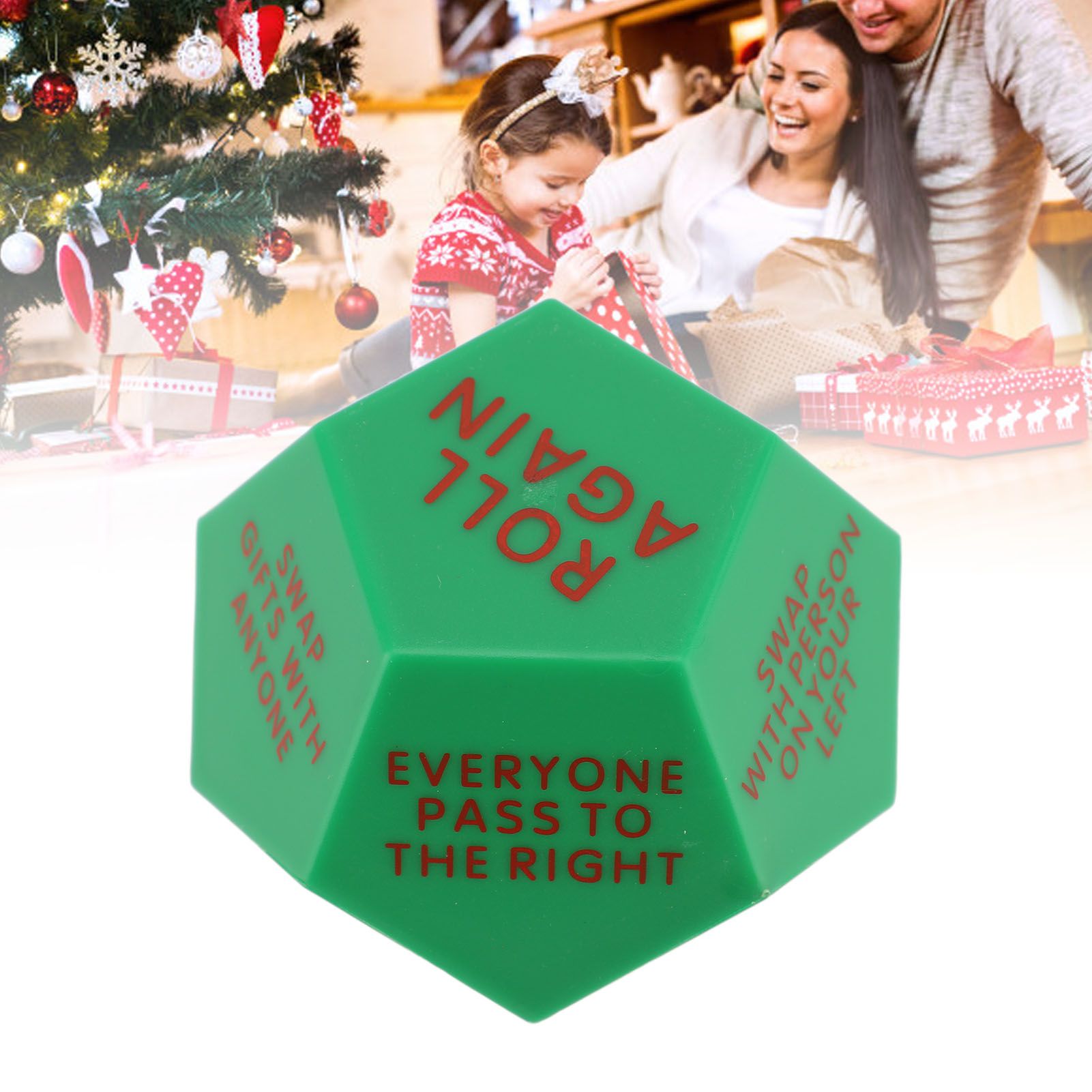Present Exchange Dice 12 Different Sides Plastic Xmas Present Exchange Dice view 11
