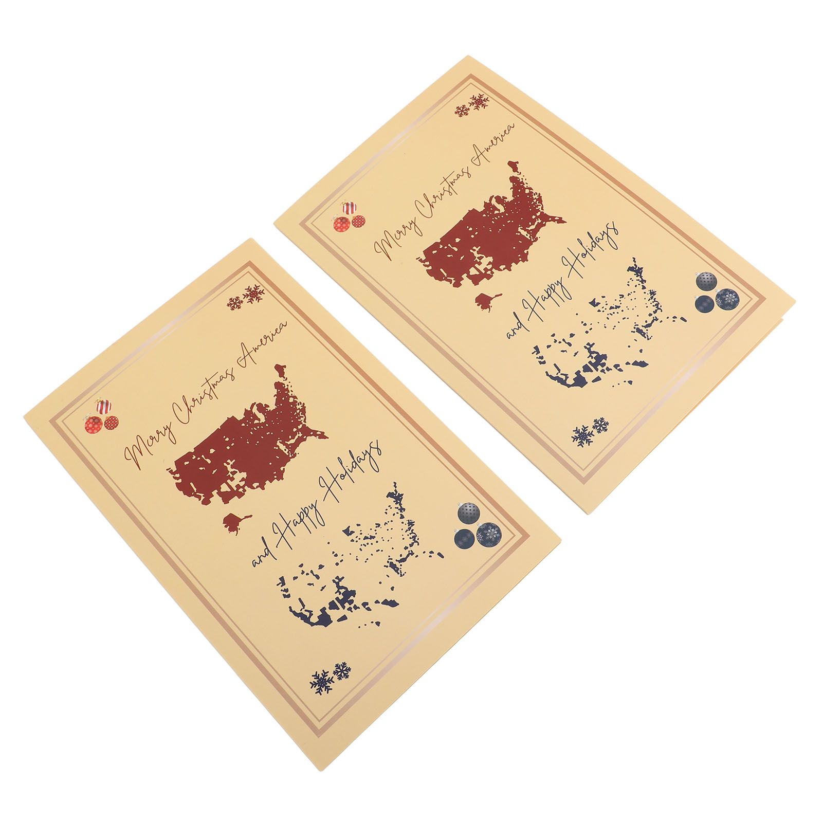 10pcs Merry Xmas America Card Funny Greeting Cards Holiday Cards 8x5.3 Inch view 8