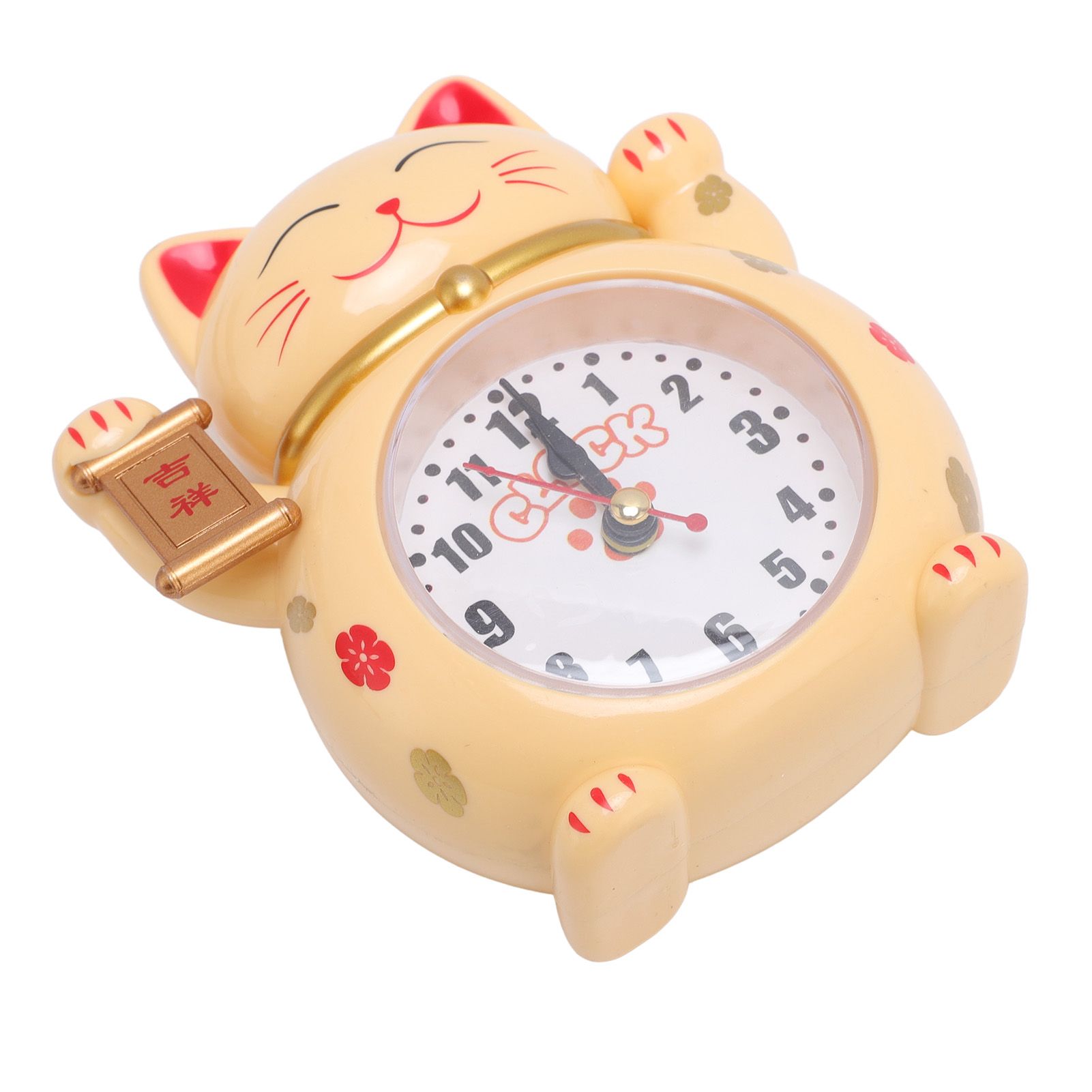 Lucky Cat Clock Accurate Plastic Cute Cartoon Good Lucky Cat Alarm Clock for view 6