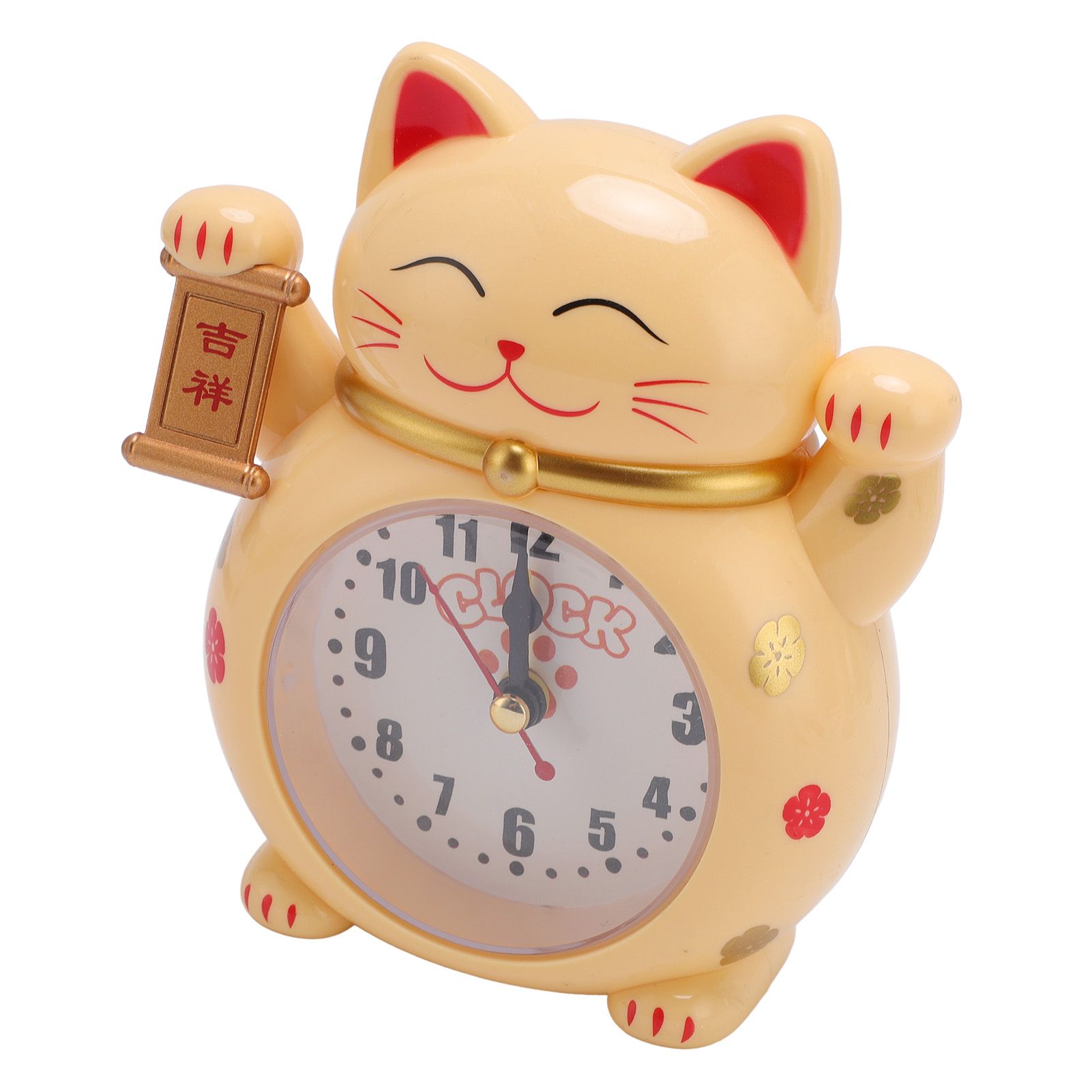 Lucky Cat Clock Accurate Plastic Cute Cartoon Good Lucky Cat Alarm Clock for view 8