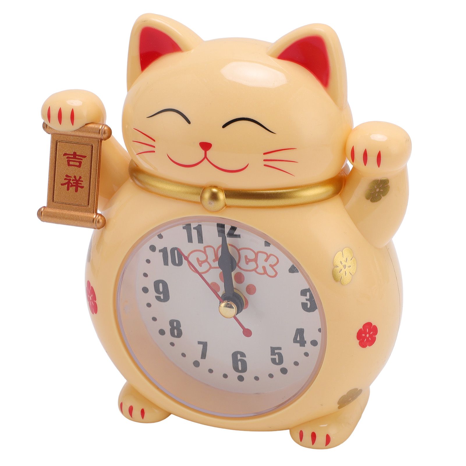 Lucky Cat Clock Accurate Plastic Cute Cartoon Good Lucky Cat Alarm Clock for view 9