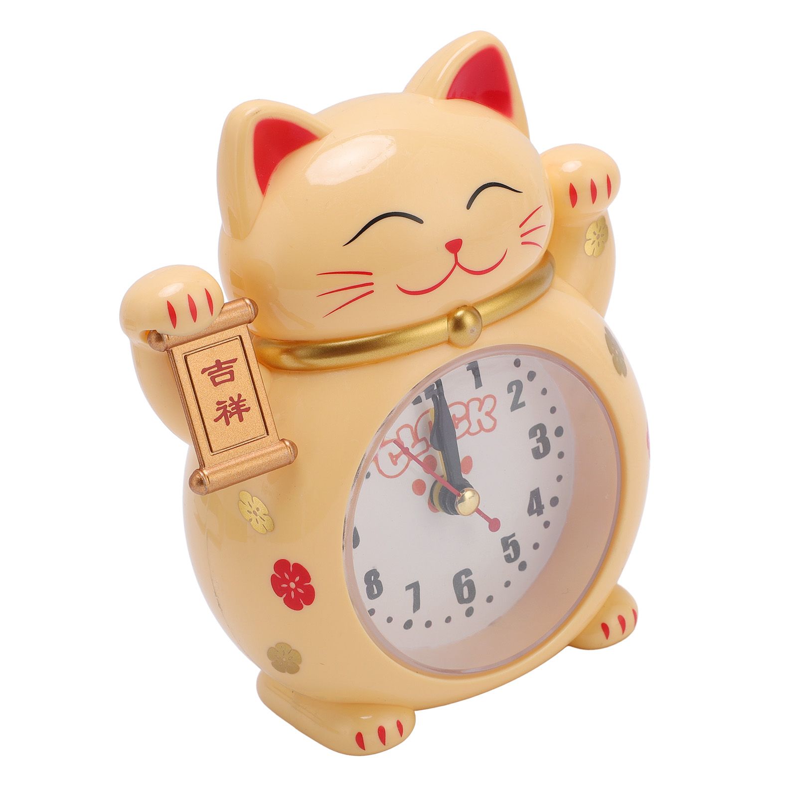 Lucky Cat Clock Accurate Plastic Cute Cartoon Good Lucky Cat Alarm Clock for view 10