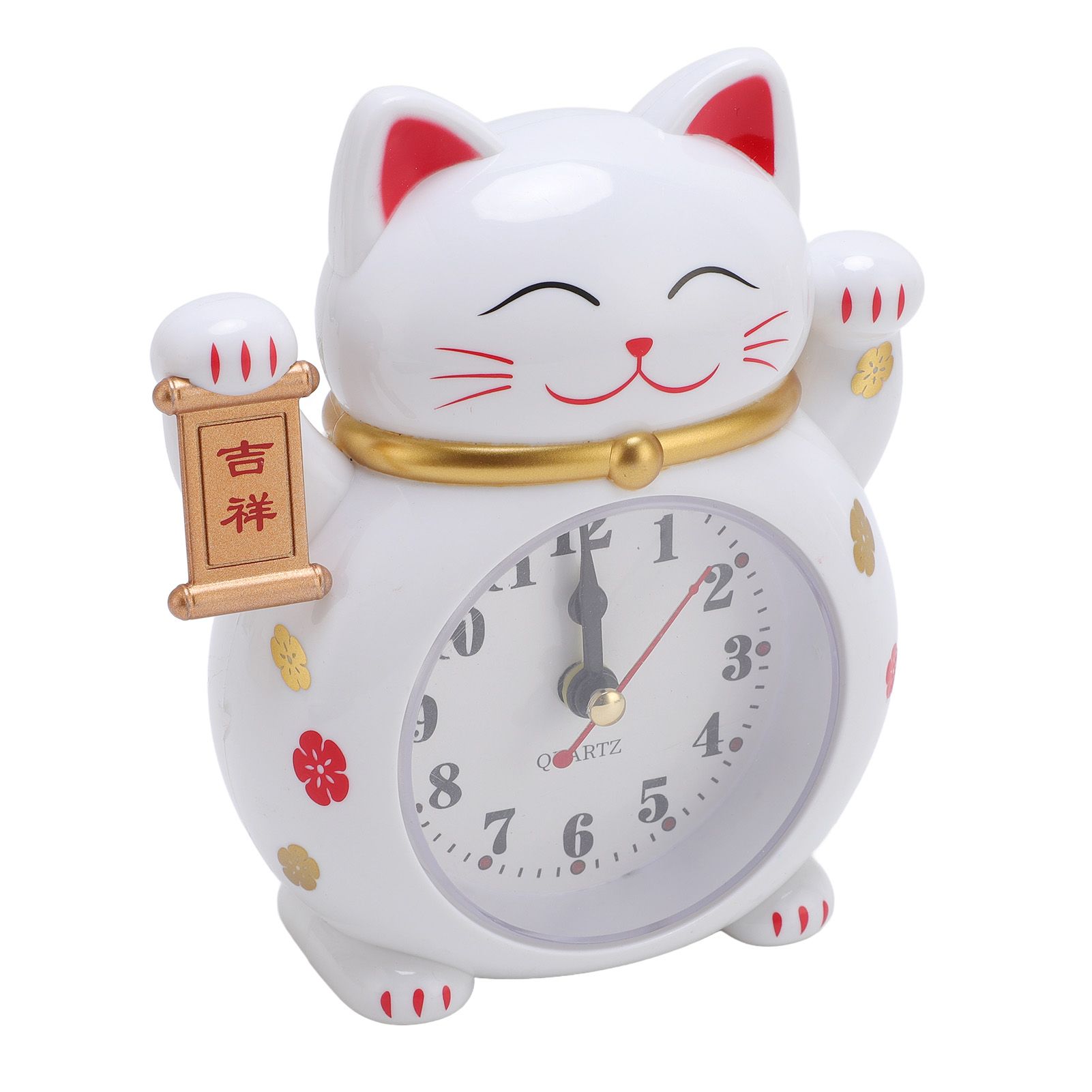 Lucky Cat Clock Accurate Plastic Cute Cartoon Good Lucky Cat Alarm Clock for view 6