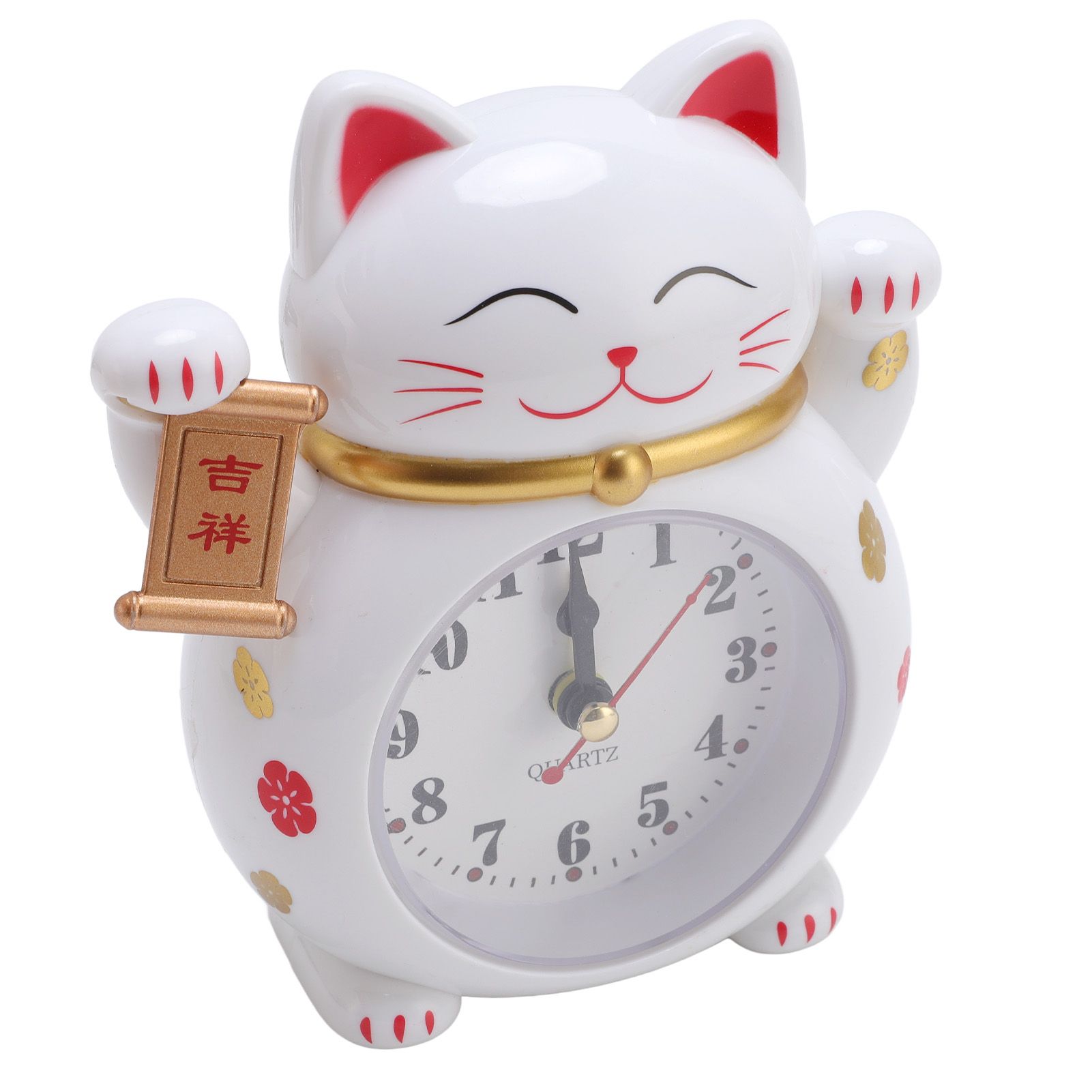 Lucky Cat Clock Accurate Plastic Cute Cartoon Good Lucky Cat Alarm Clock for view 8