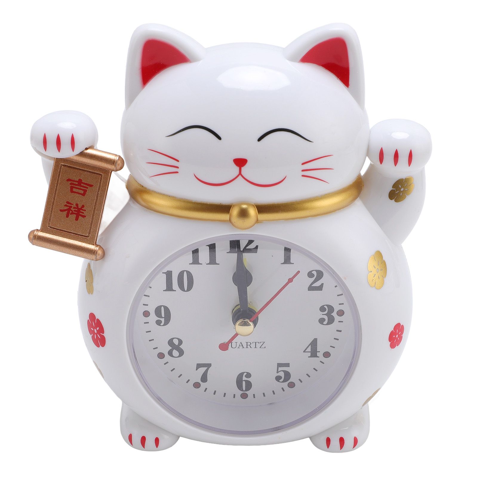 Lucky Cat Clock Accurate Plastic Cute Cartoon Good Lucky Cat Alarm Clock for view 9